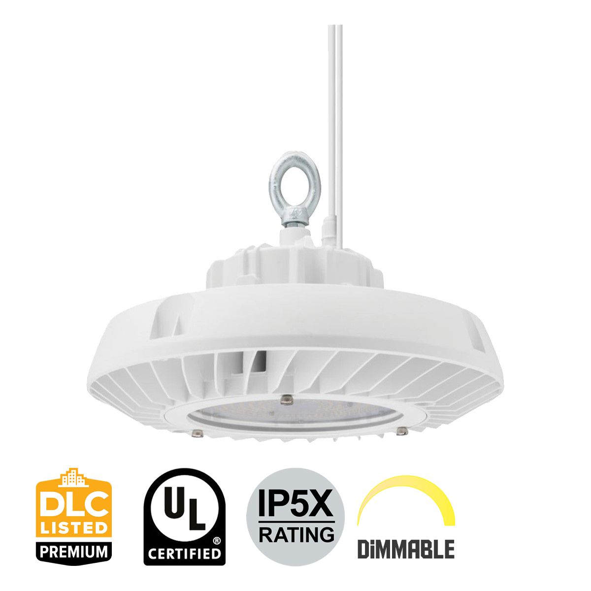 JEBL LED High Bay, 18000 Lumens, 5000K, 120/277V