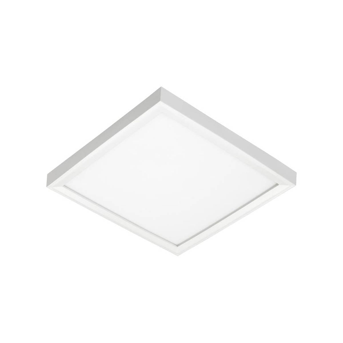JSFSQ LED Square Disk Light 1300 Lumens 3000K 120-277V White finish