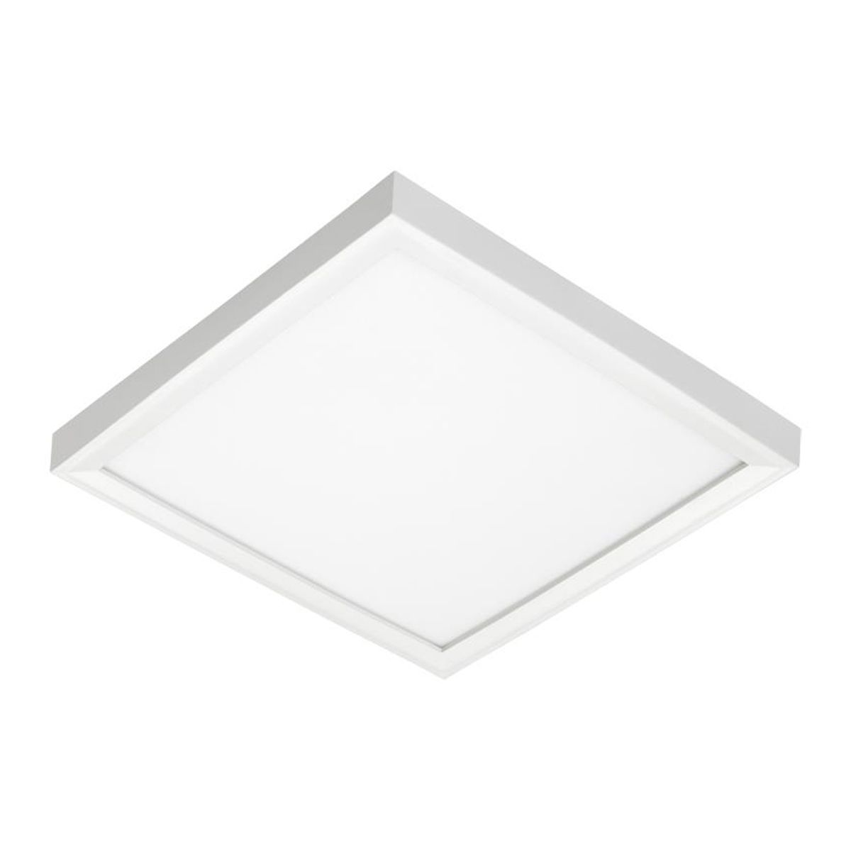 JSFSQ LED Square Disk Light 1300 Lumens 3000K 120-277V White finish
