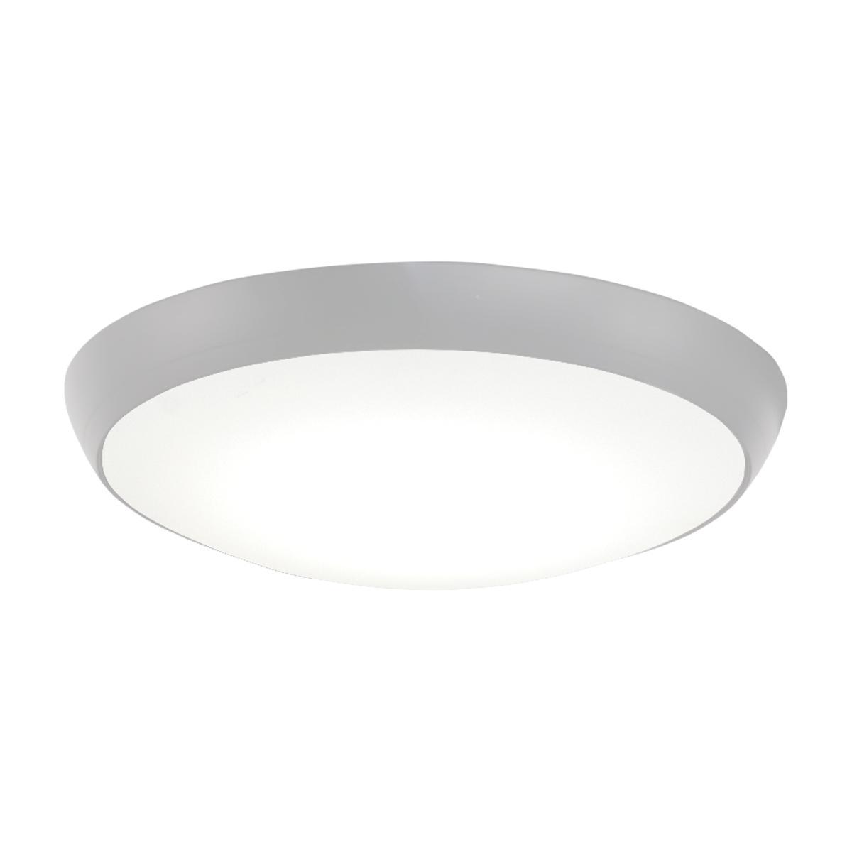 Simple Flush Ceiling Fan LED Light Kit, Gray Finish - Bees Lighting