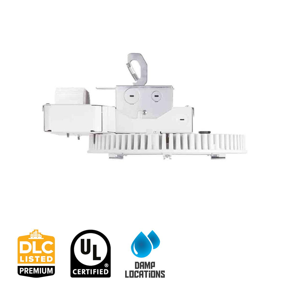 Industrial High Bay LED Light, 9000 Lumens, Round, 4000K, 120/277V - Bees Lighting