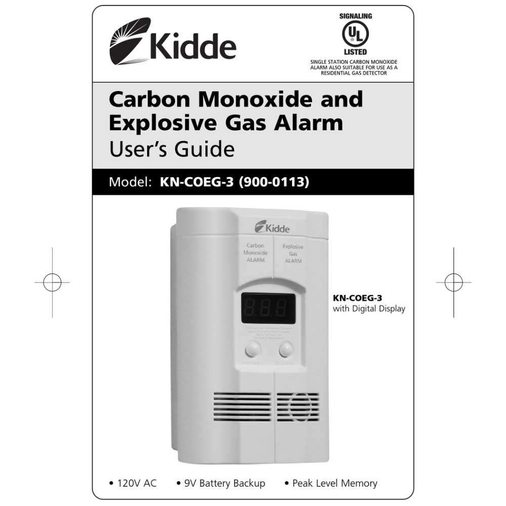 Nighthawk AC Plug-in Carbon Monoxide and Explosive Gas Alarm with Battery Backup