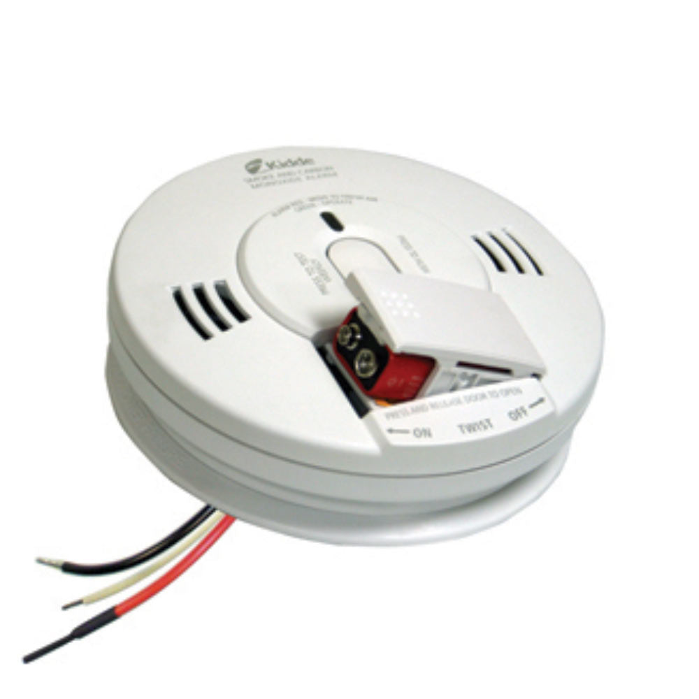 Smoke and Carbon Monoxide Detector Dual Technology Hardwired 9V Battery