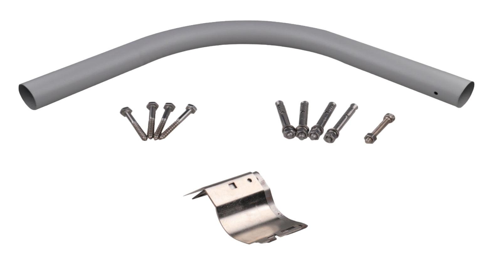 24" Curved Arm Mount Pole - Bees Lighting