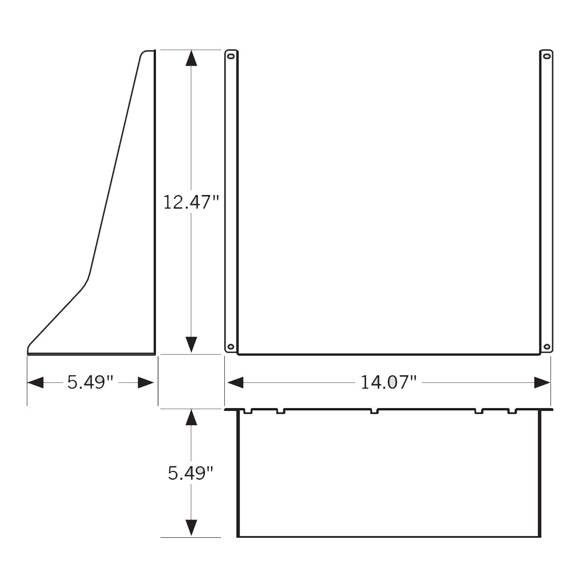 Large Reversible Glare Shield Kit For Keystone Area Light Series 2 Bronze - Bees Lighting