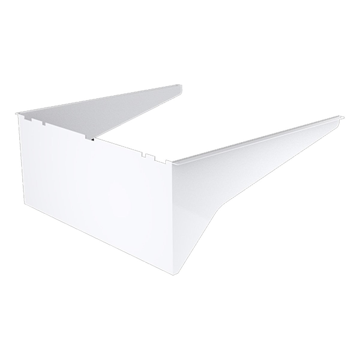Medium Reversible Glare Shield Kit For Keystone Area Light Series 2 White - Bees Lighting