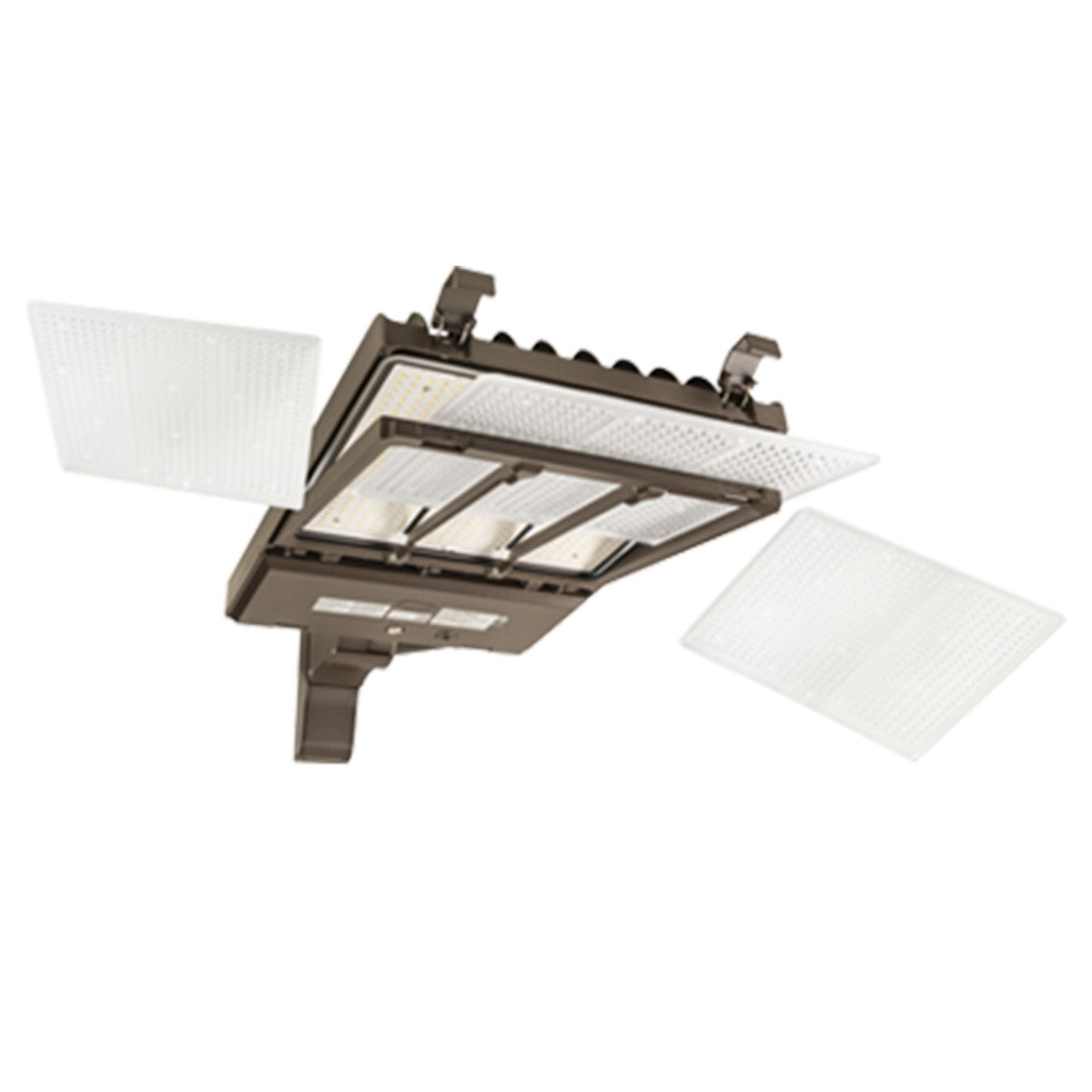 LED Pole Light, 21000 Lm, 30K|40K|50K, Optics Swap, Slipfitter Mount, Bronze Finish, 120-277V - Bees Lighting