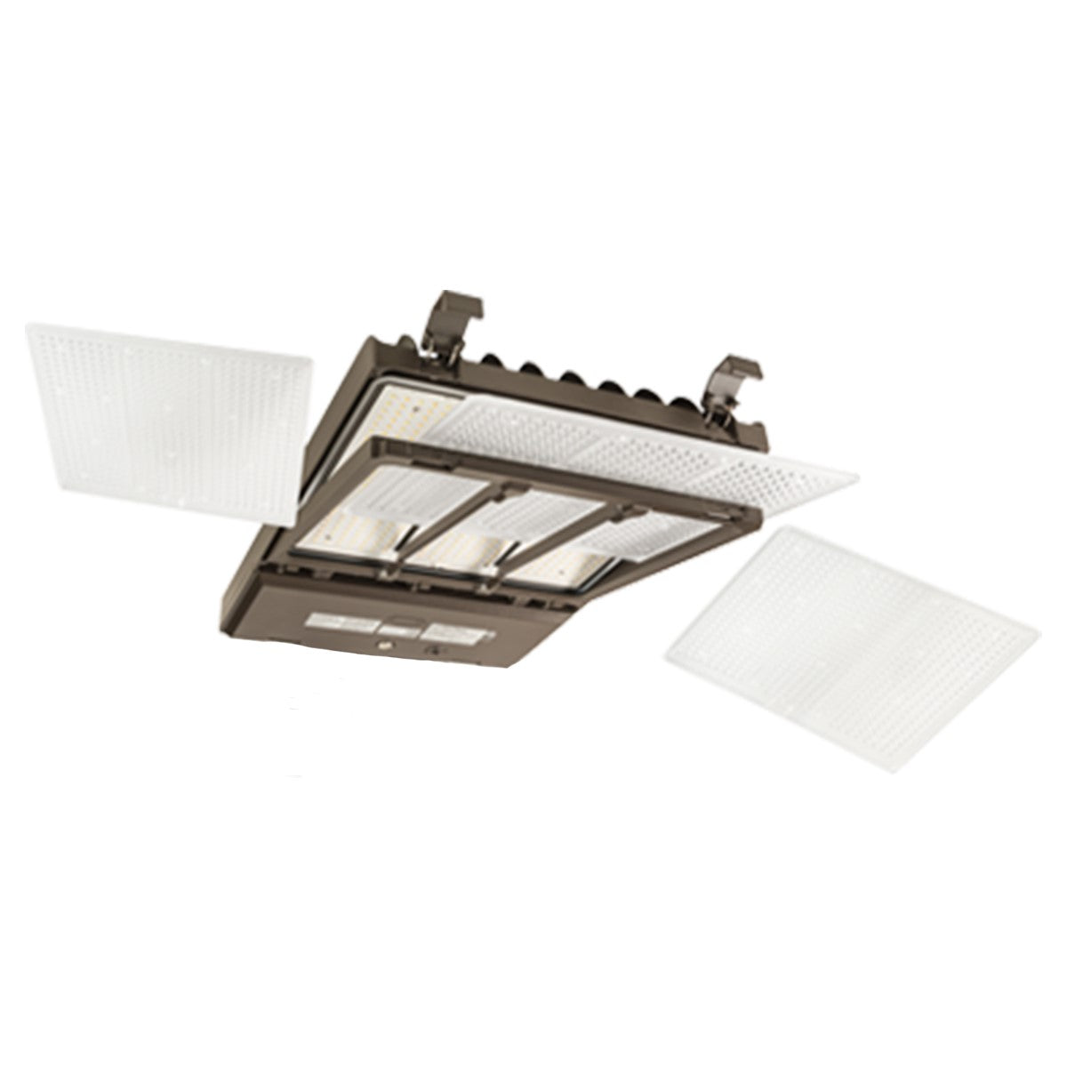 LED Pole Light, 21000 Lm, 30K|40K|50K, Optics Swap, Bronze Finish, 480V, Mounts Sold Separately - Bees Lighting