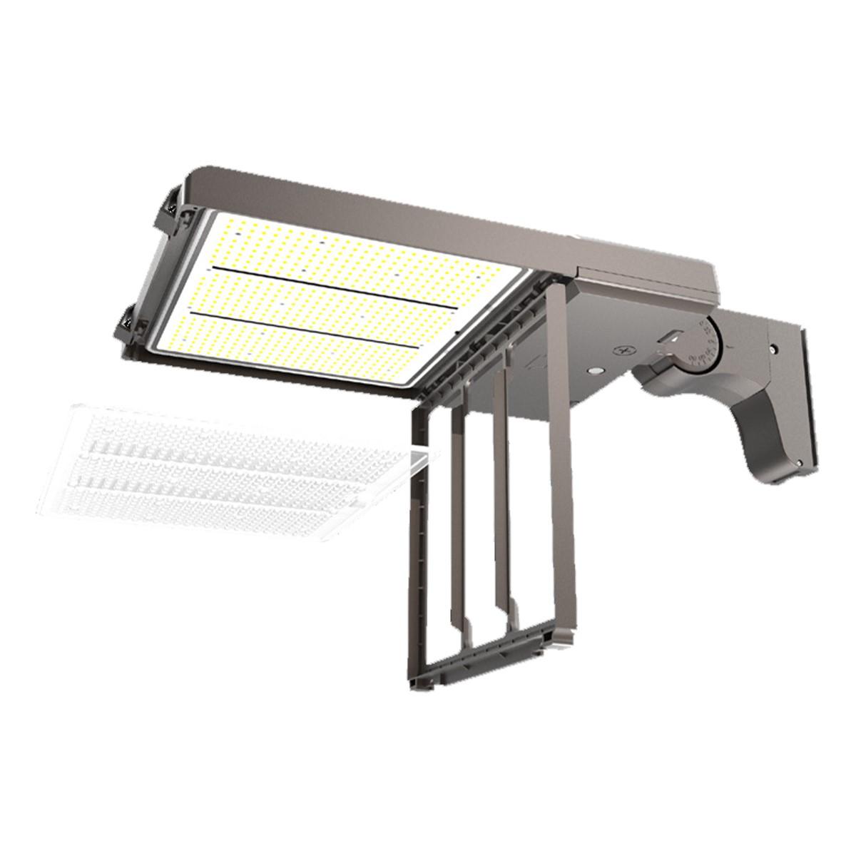 LED Pole Light, 290W, 42000 Lm, 30K|40K|50K, Optics Swap, 120-277V ,Bronze - Bees Lighting
