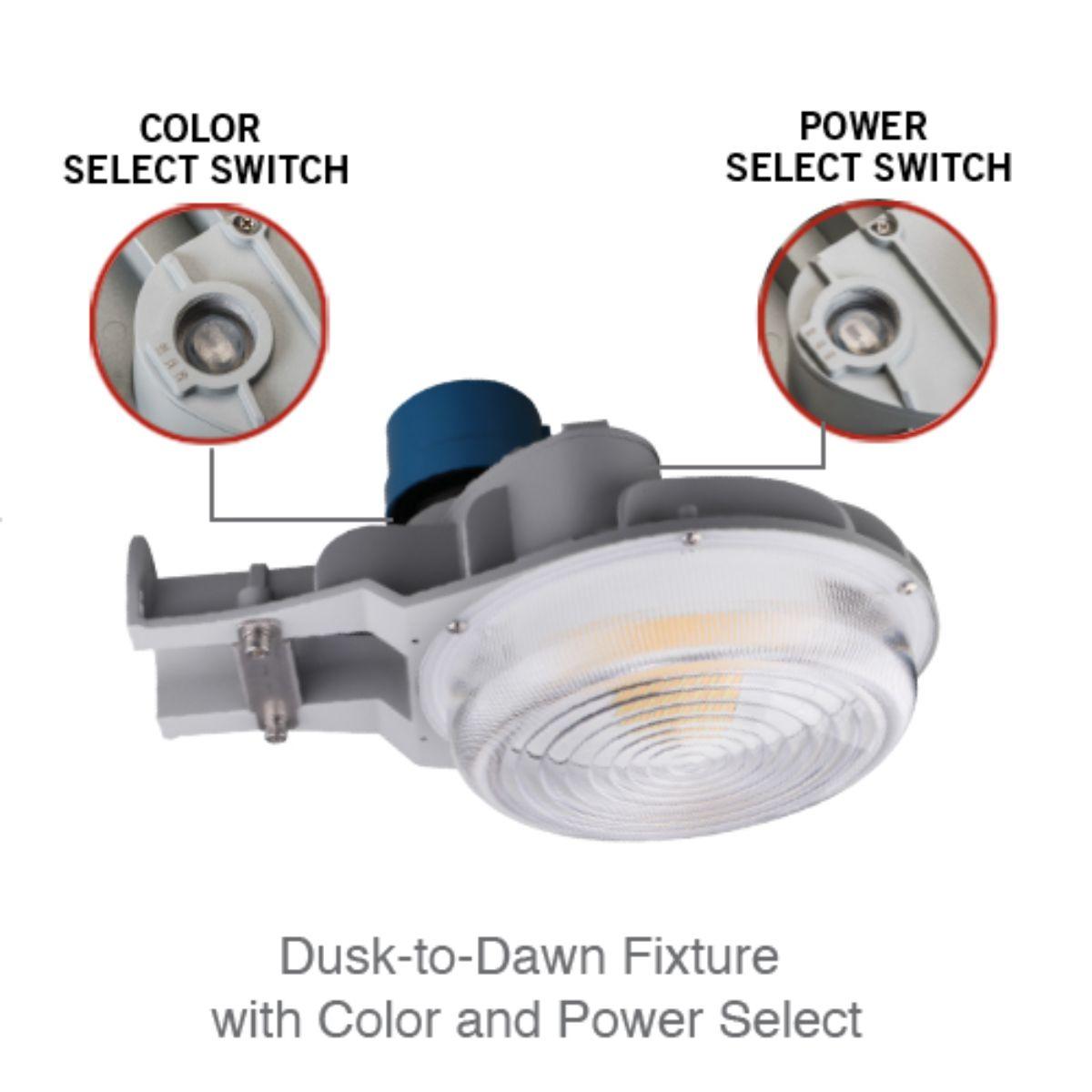 LED Yard Light With Photocell 60 Watts Adjustable 9,250 Lumens 30K/40K/50K Round/Square Pole Mount 120-277V