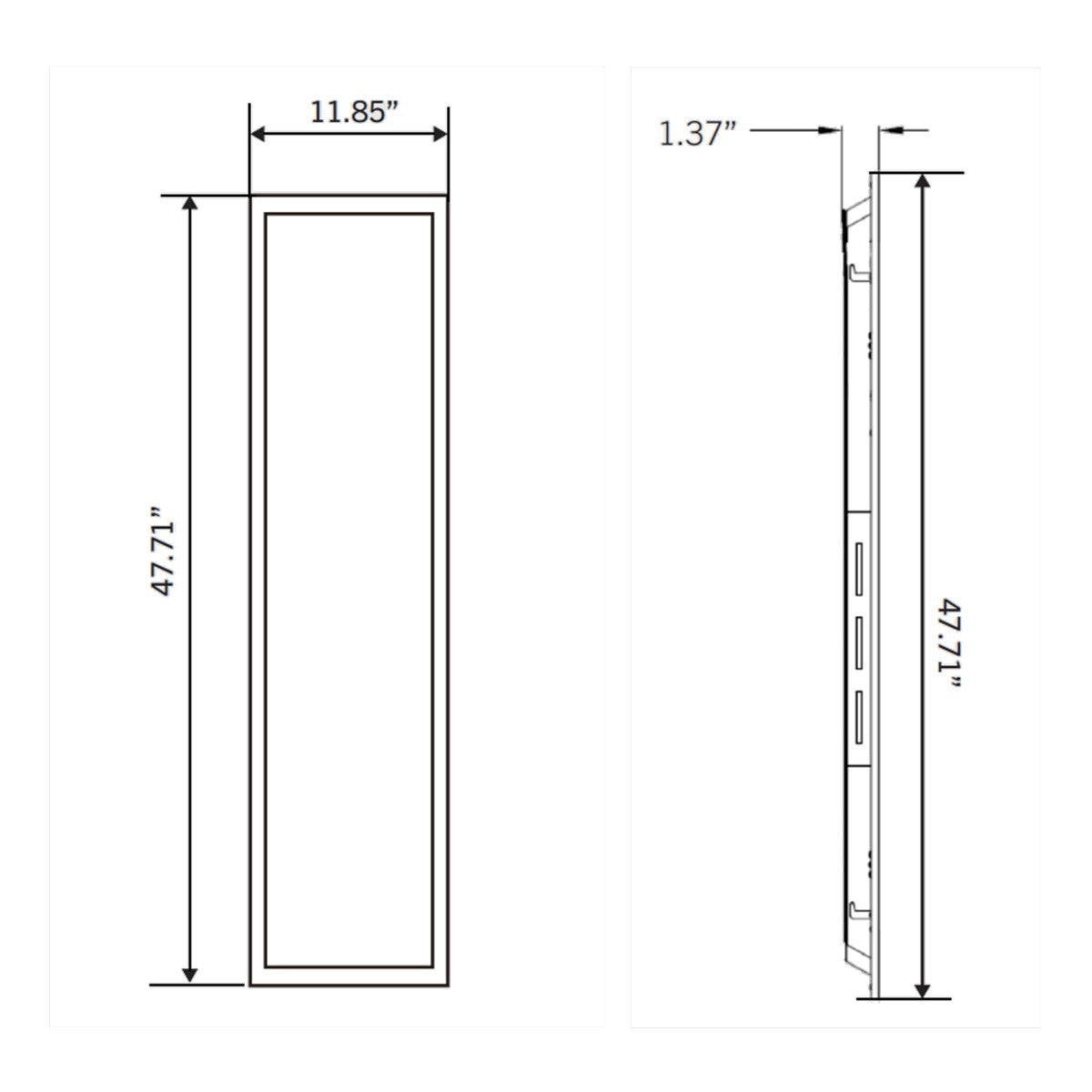 1x4 LED Flat Panel Light, 4600 Lumens, 40W, 35K/40K/50K, 120/277V, Pack of 2 - Bees Lighting