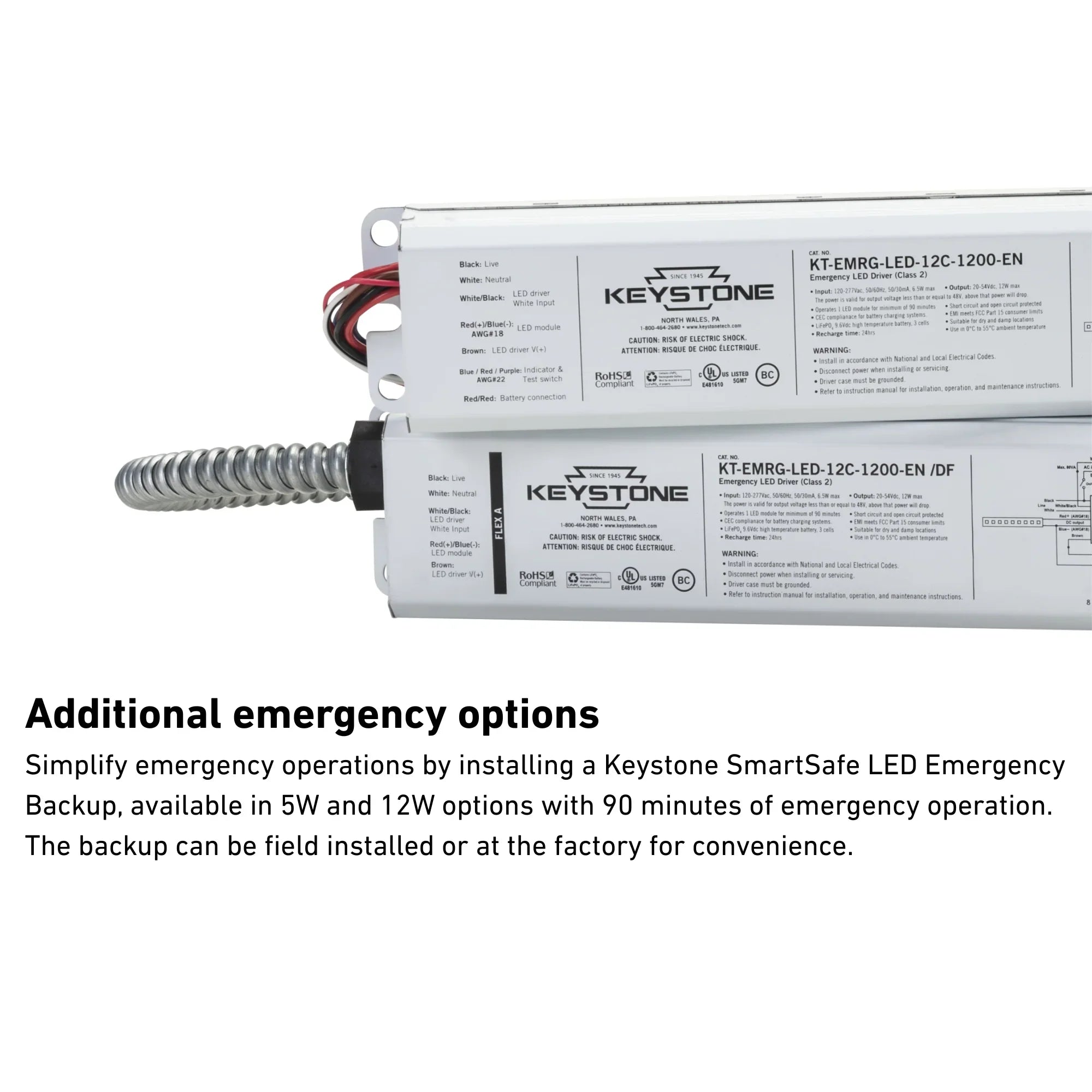 Keystone Technologies - 2x2 LED Flat Panel Light, 4500 Lumens, 40W, 35K/40K/50K, 120/277V | Bees Lighting