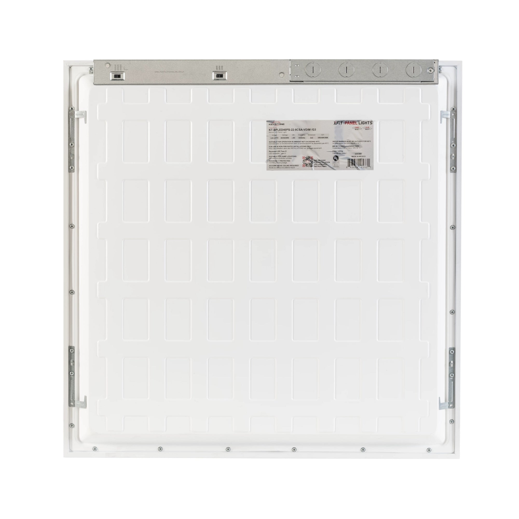 2x2 LED Flat Panel Light, 4500 Lumens, 40W, 35K/40K/50K, 120/277V