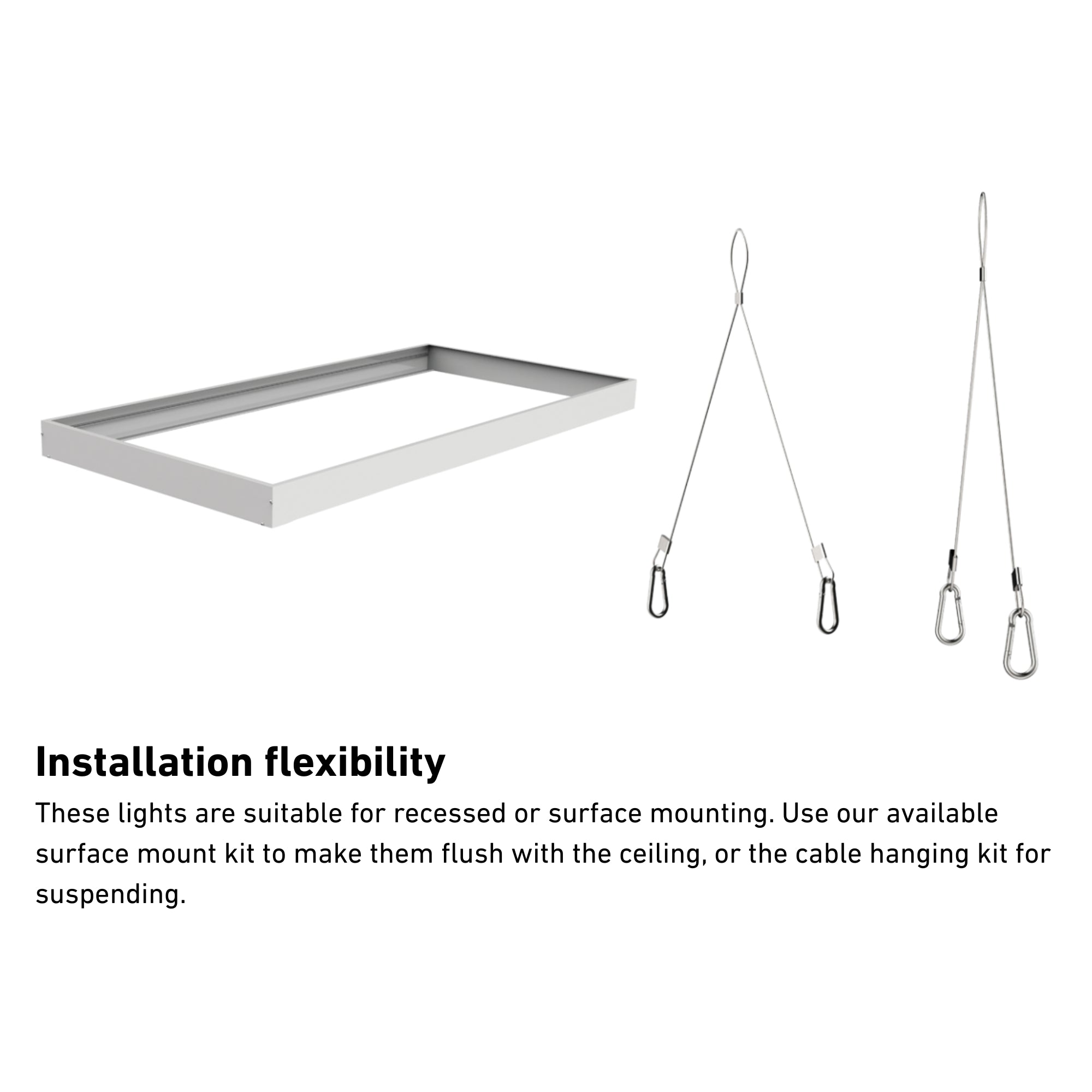 2x4 LED Flat Panel Light, 6200 Lumens, 50W, 35K/40K/50K, 120/277V