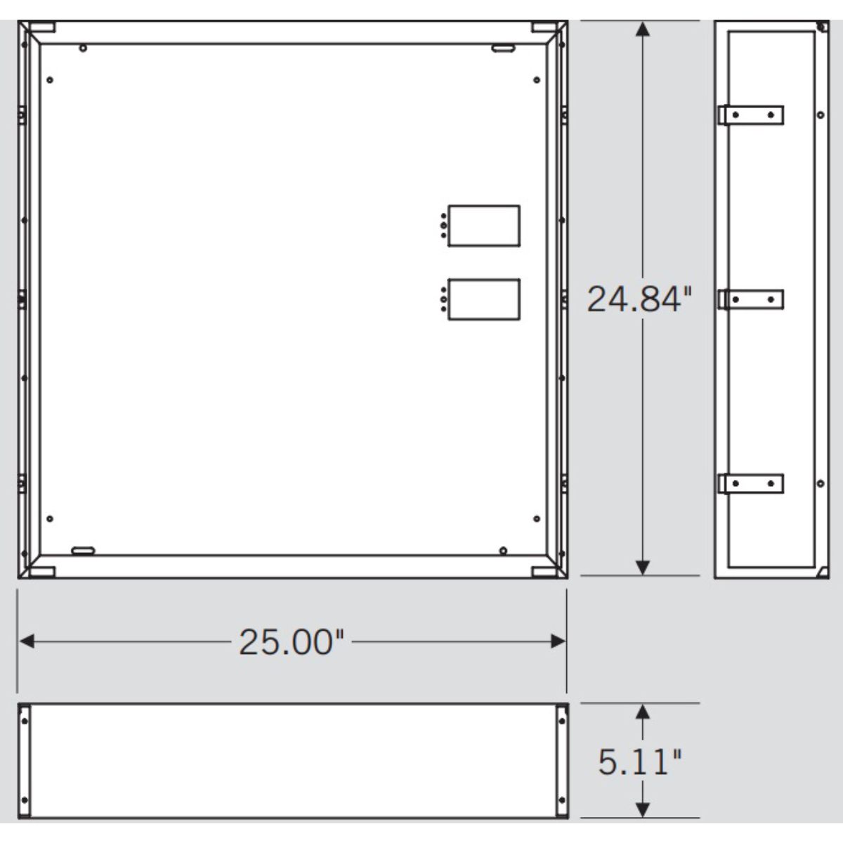 Surface Mount Kit For XFit 2x2 LED Center Basket Troffers - Bees Lighting