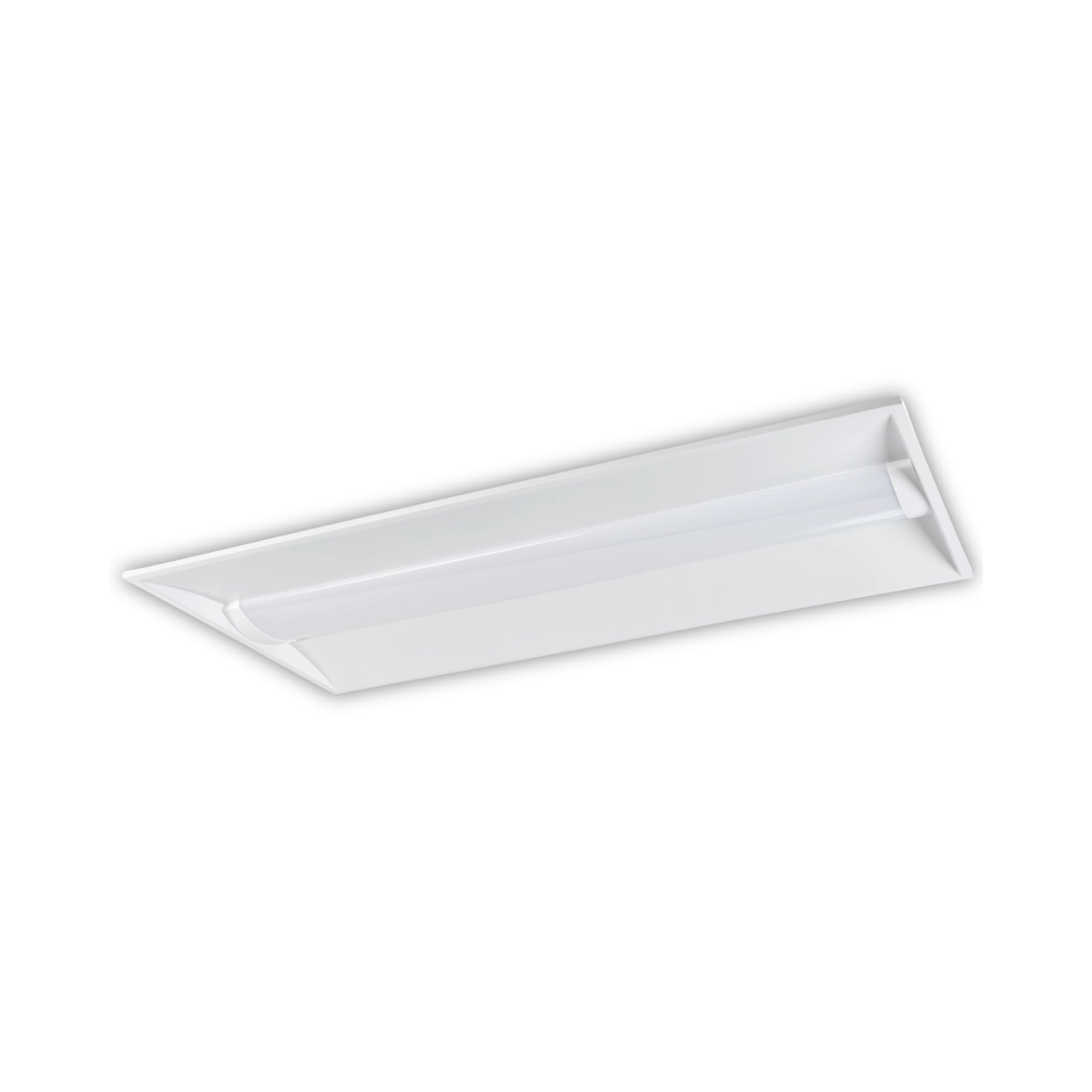 2x4 Center Basket LED Troffer Light, 5850 Lumens, 45W, 35K/40K/50K, 120/277V