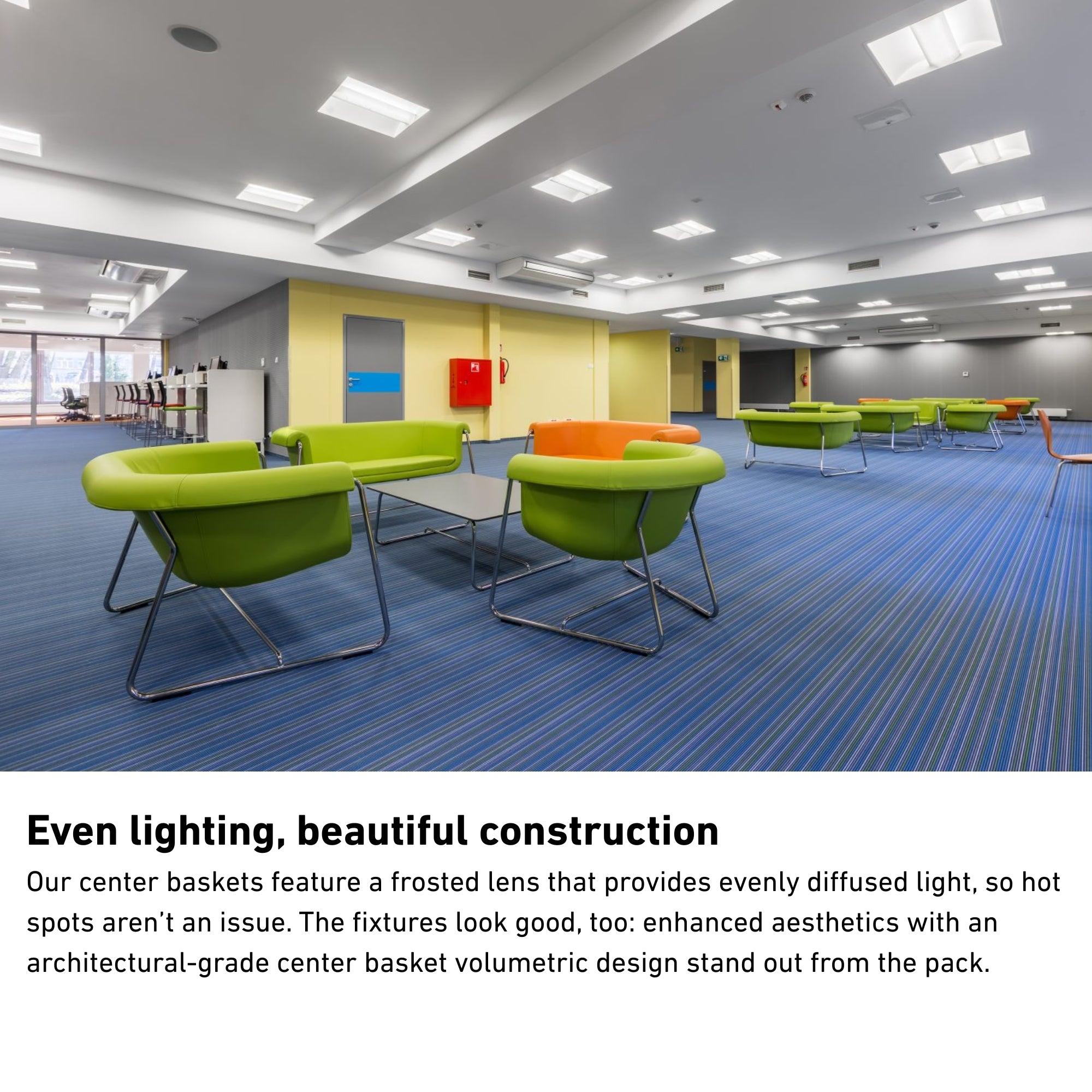 2x4 LED Troffer Light, 5850 Lumens, 45W, 35K/40K/50K, 120/277V