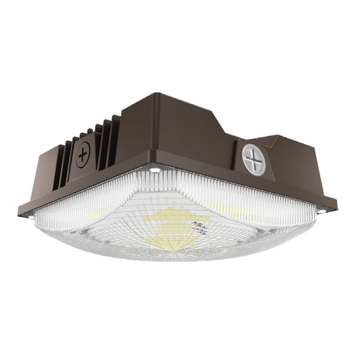 2,000-3,500 Lumens LED Standard Canopy Light With Photocell 15-25 Watts 30K/40K/50K 120-277V