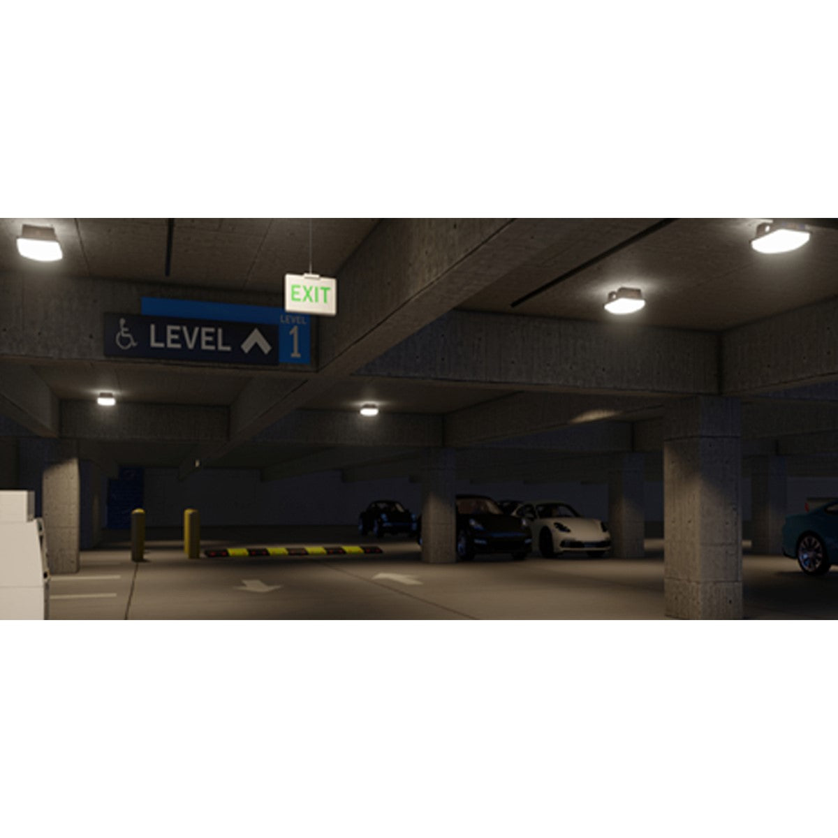 Keystone XFIT LED Square Canopy Light Fixture - Bees Lighting
