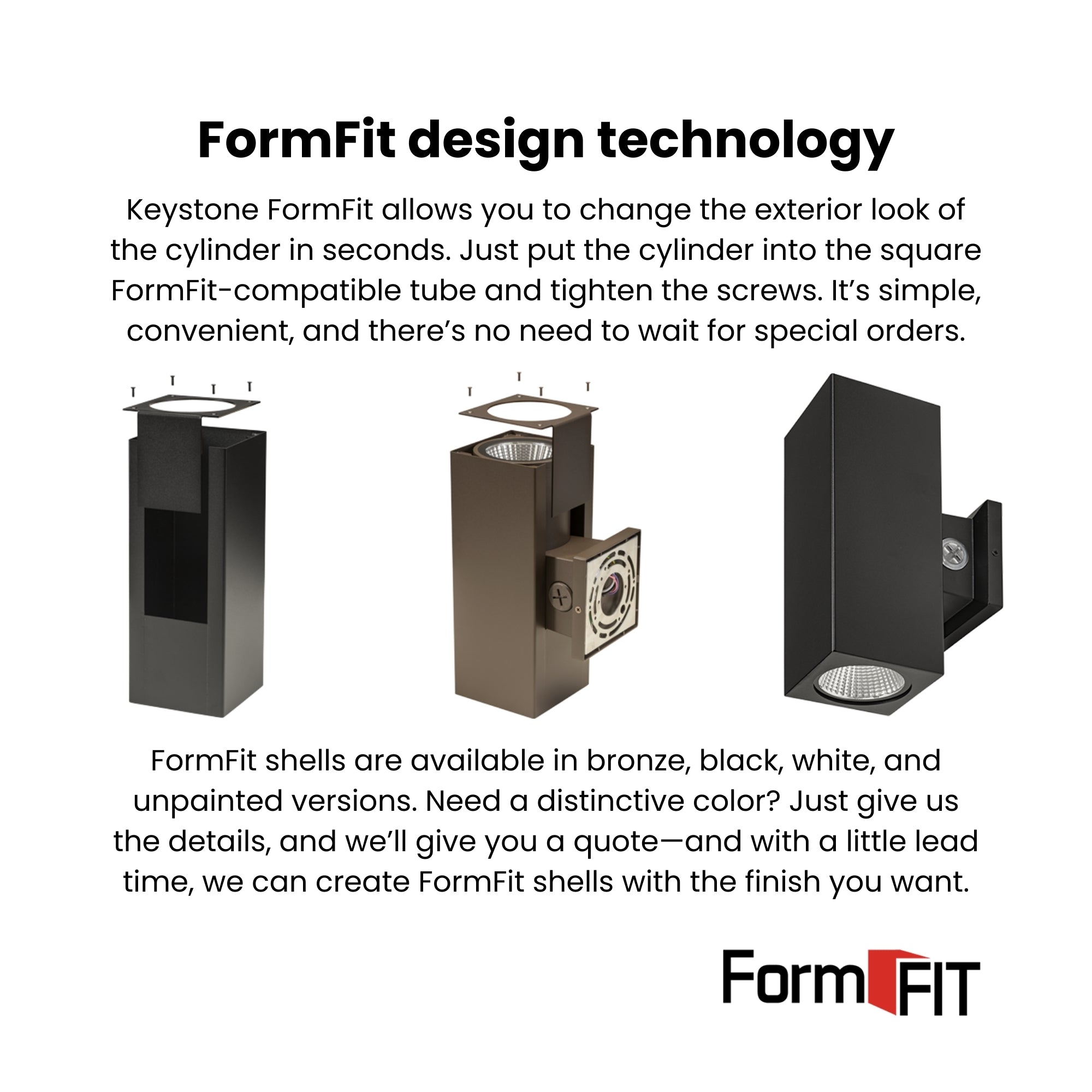 4" LED Cylinder Wall Light, 20W, 2050 Lumens, 30K/40K/50K, 120-277V, Black