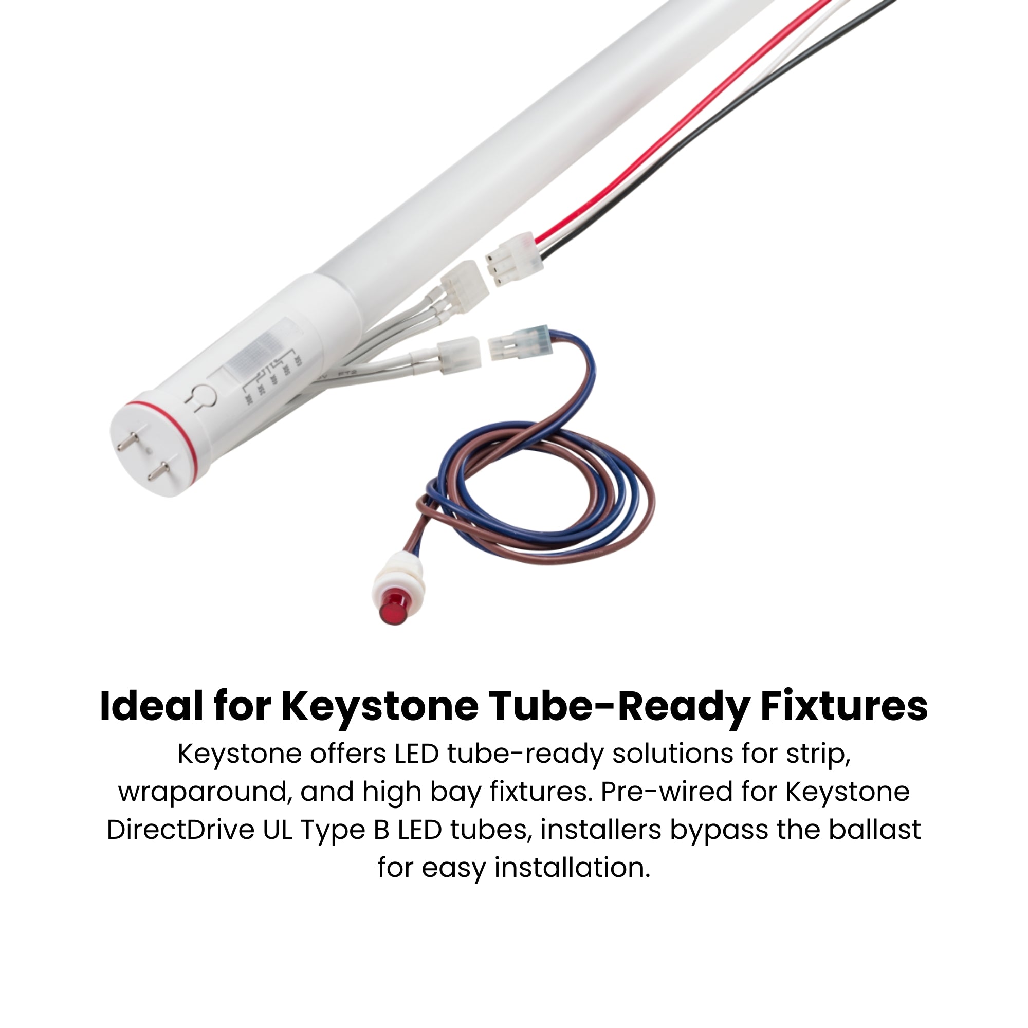 2x4 LED Tube Ready Troffer, 3-Lamp Holder, Ballast-Free, Bulbs Not Included