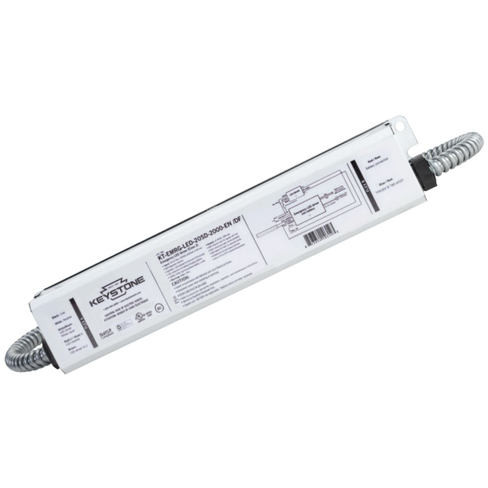 LED Emergency Drivers, 20 Watts, 20-60V DC Output, 2000 lumens, Self Diagnostics, Dual Flex - Bees Lighting