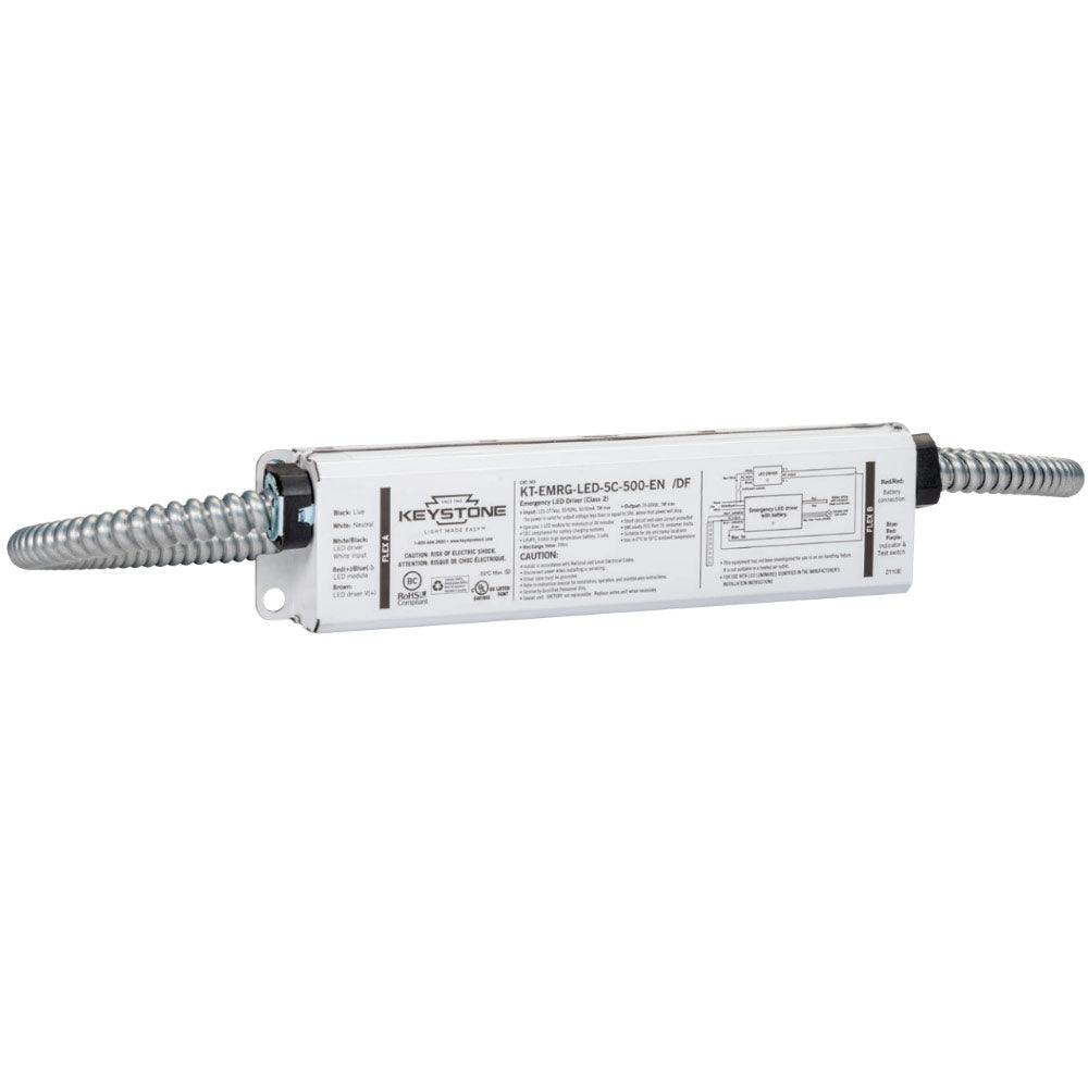LED Emergency Drivers, 5 Watts, 20-60V DC Output, 500 lumens, Internal Battery, Dual Flex - Bees Lighting
