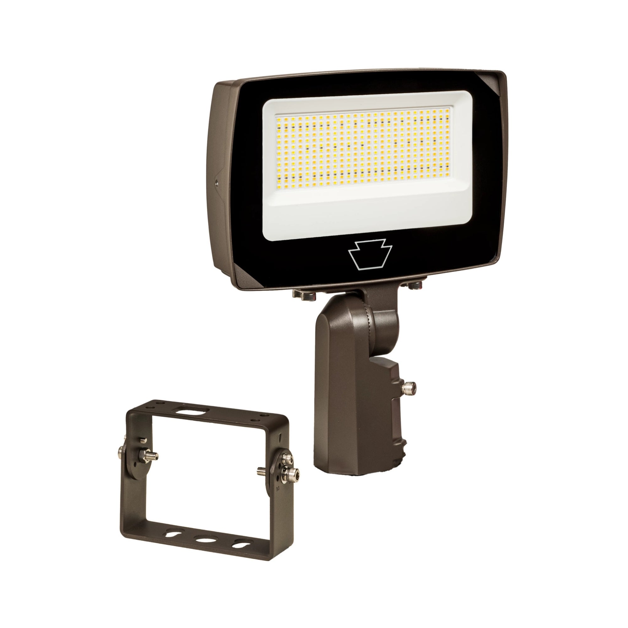 Keystone WEC-82 100W Selectable LED Flood Light 15,000 Lumens 80-100W Selectable 30K/40K/50K Slipfitter & Trunnion Mount Photocell 120-277V Bronze