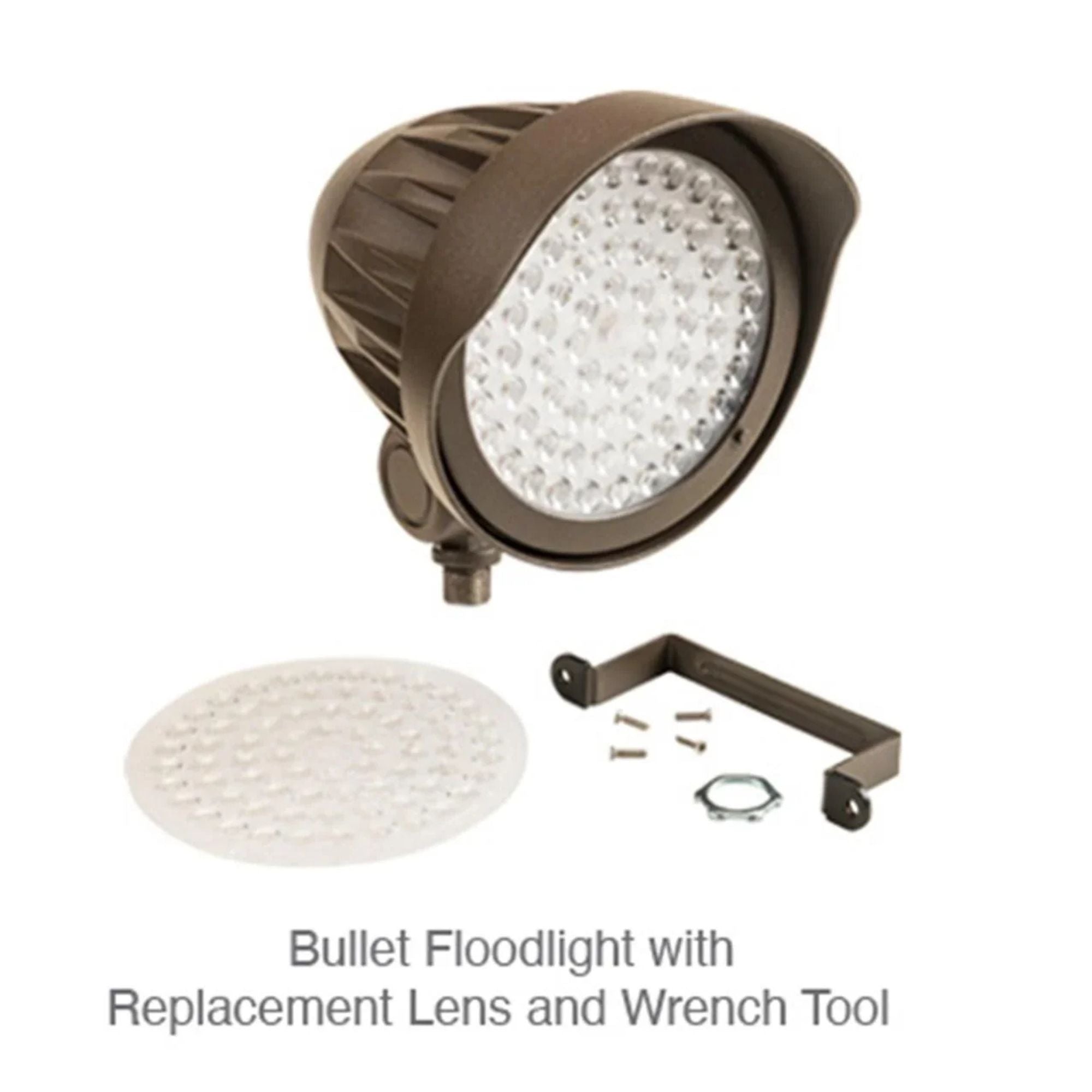 XFIT LED Bullet Spot Light, 2500 Lumens, 25 Watts, 30K/40K/50K, 120-277V, Bronze