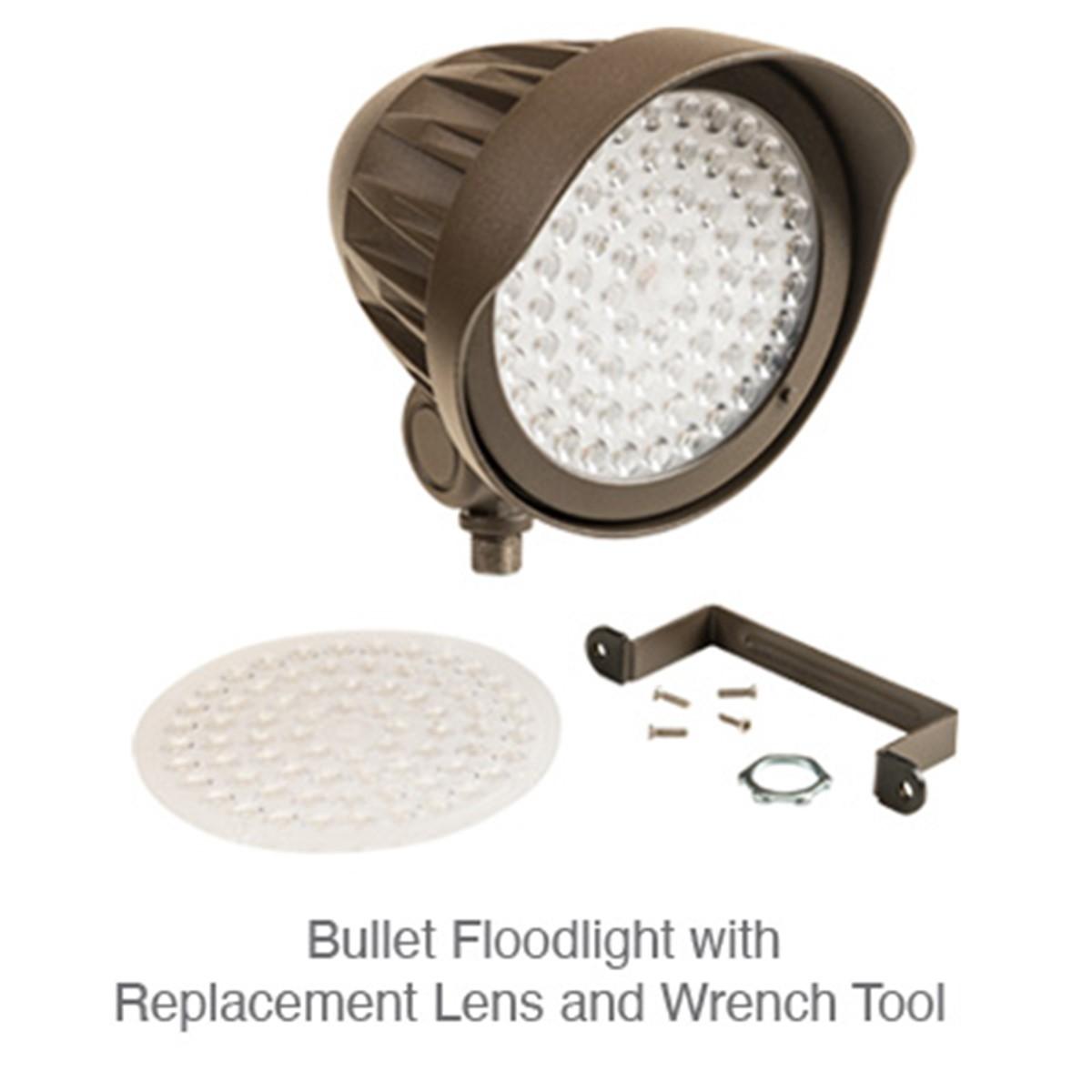 1,860-3,300 Lumens LED Bullet Flood Lights With Photocell 15-25 Watts 30K/40K/50K 120-277V - Bees Lighting