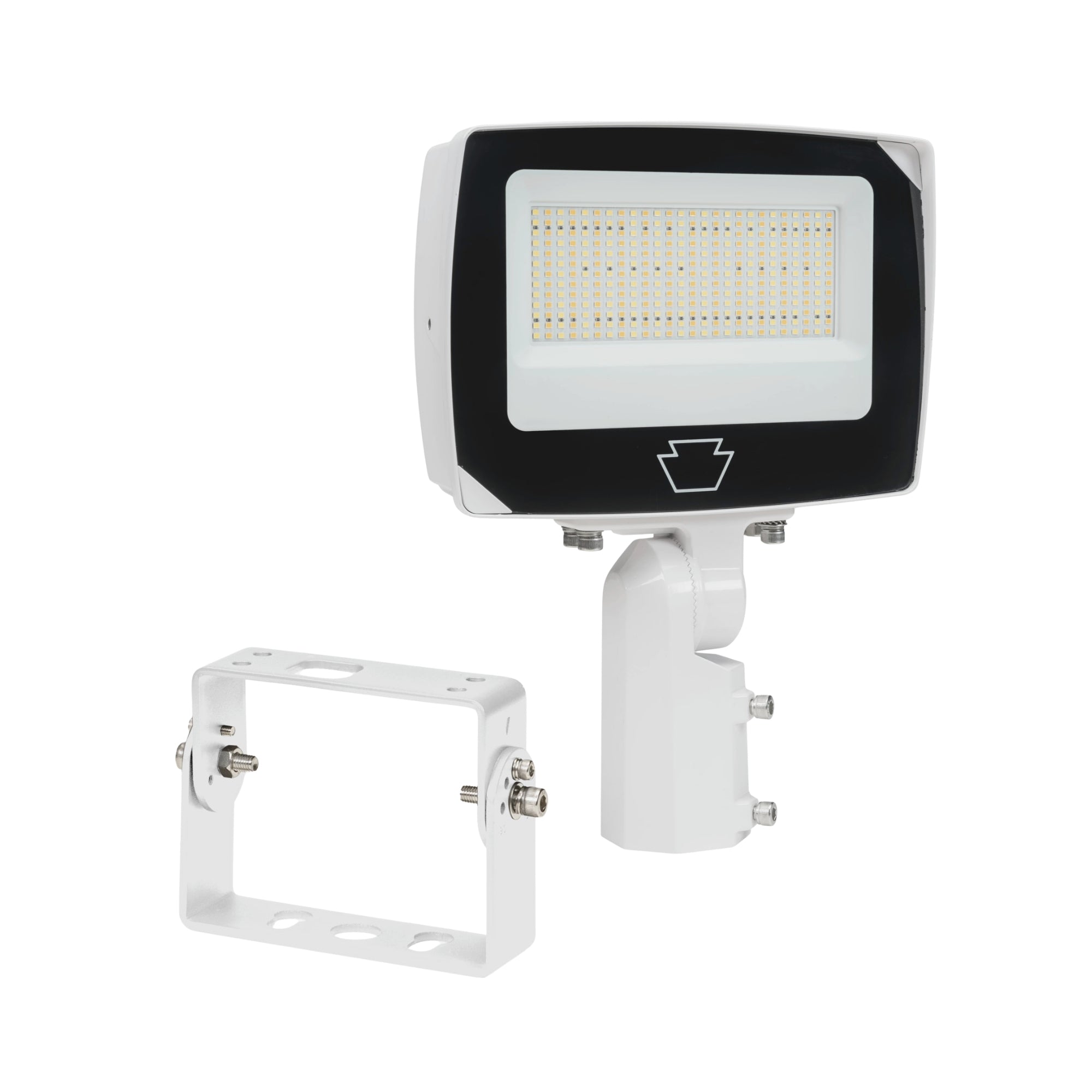 Keystone XET-23 75W Selectable LED Flood Light 11,250 Lumens 45-75W Selectable 30K/40K/50K Slipfitter & Trunnion Mount Photocell 120-277V White