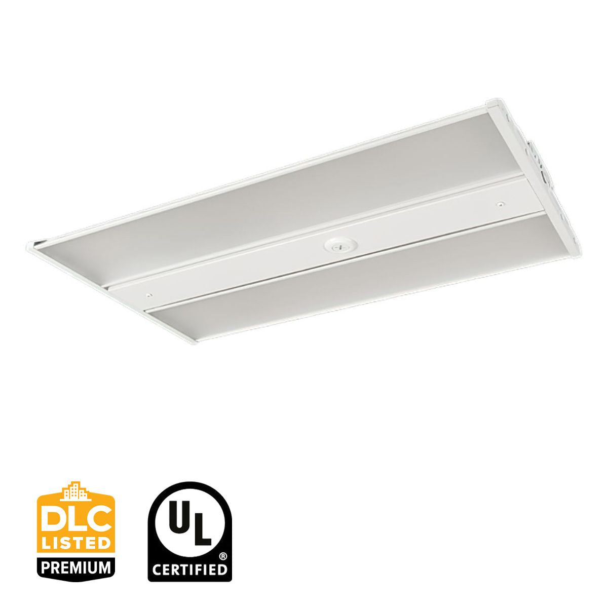 2ft LED High Bay Light, 105 Watts, 15,300 Lumens, Selectable CCT 4000K/5000K, Frosted Lens, 120-277V - Bees Lighting