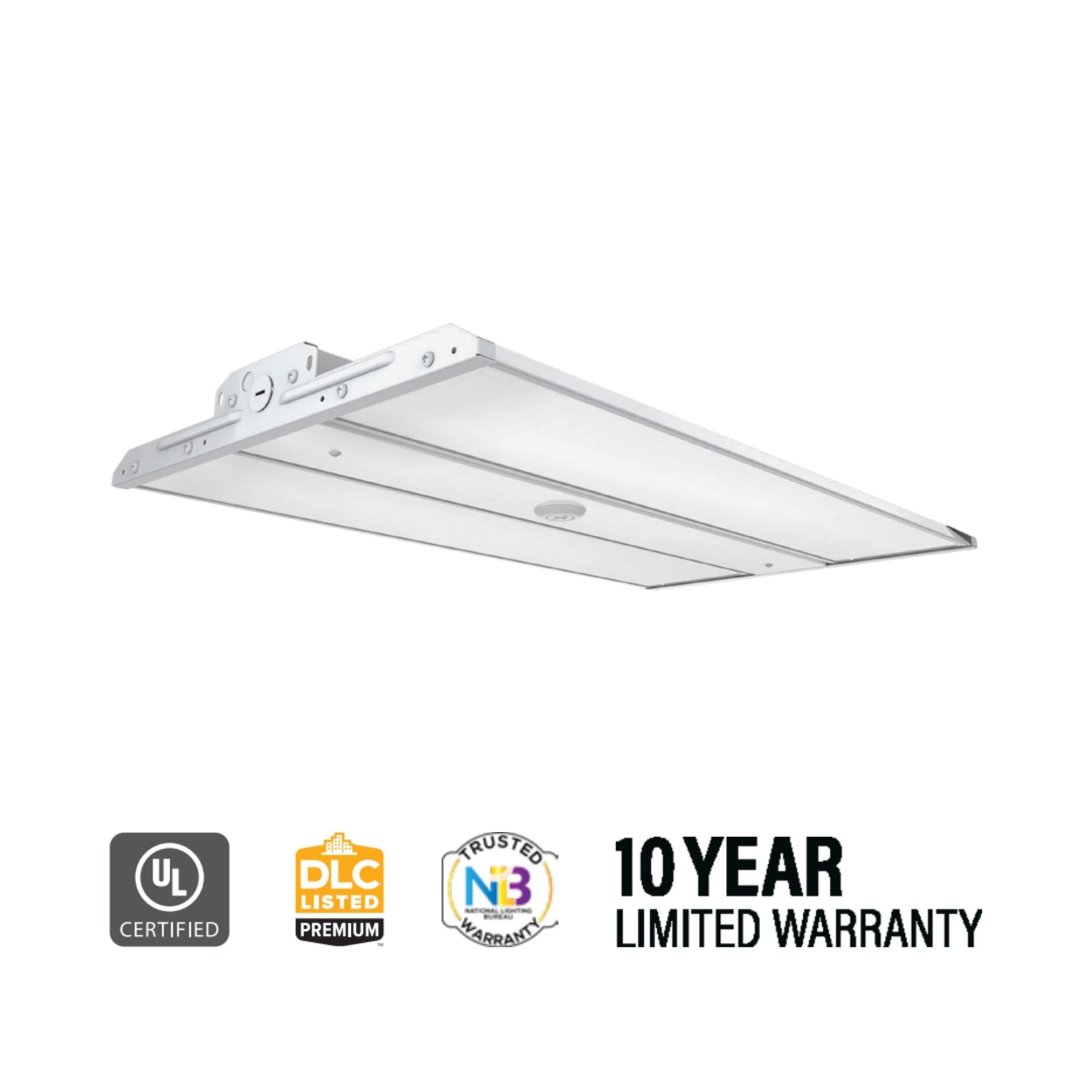 Keystone KT-HBLED150PS-2G LED Linear High Bay 25,350 Lumens 90/120/150W Selectable 4000/5000K 120-277V White