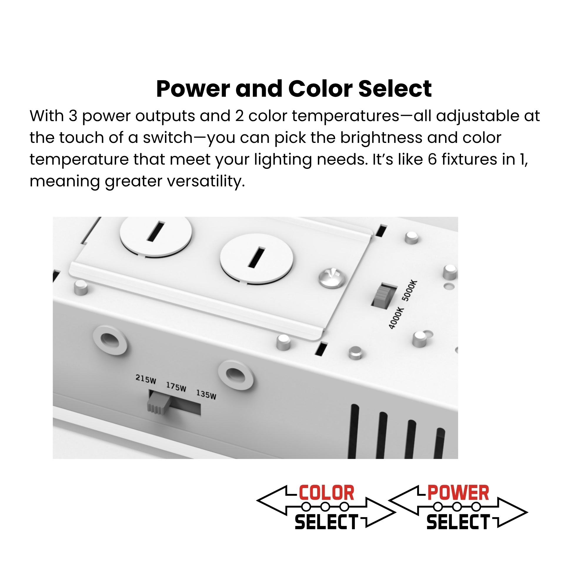 Keystone Technologies - 2ft LED High Bay Light, 215W, 30000 Lumens, 4000K/5000K, 120-277V | Bees Lighting