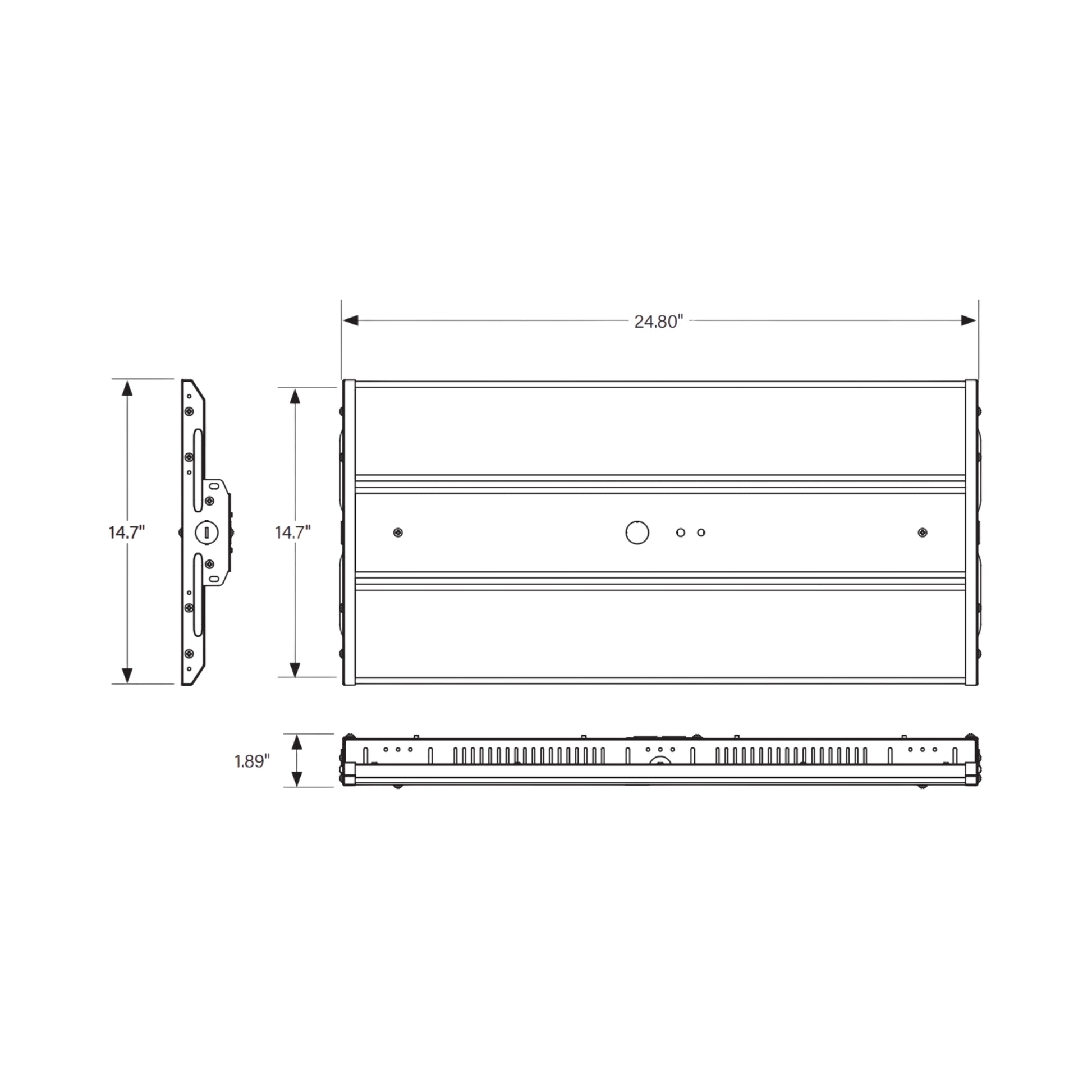 Keystone Technologies - 2ft LED High Bay Light, 215W, 30000 Lumens, 4000K/5000K, 120-277V | Bees Lighting