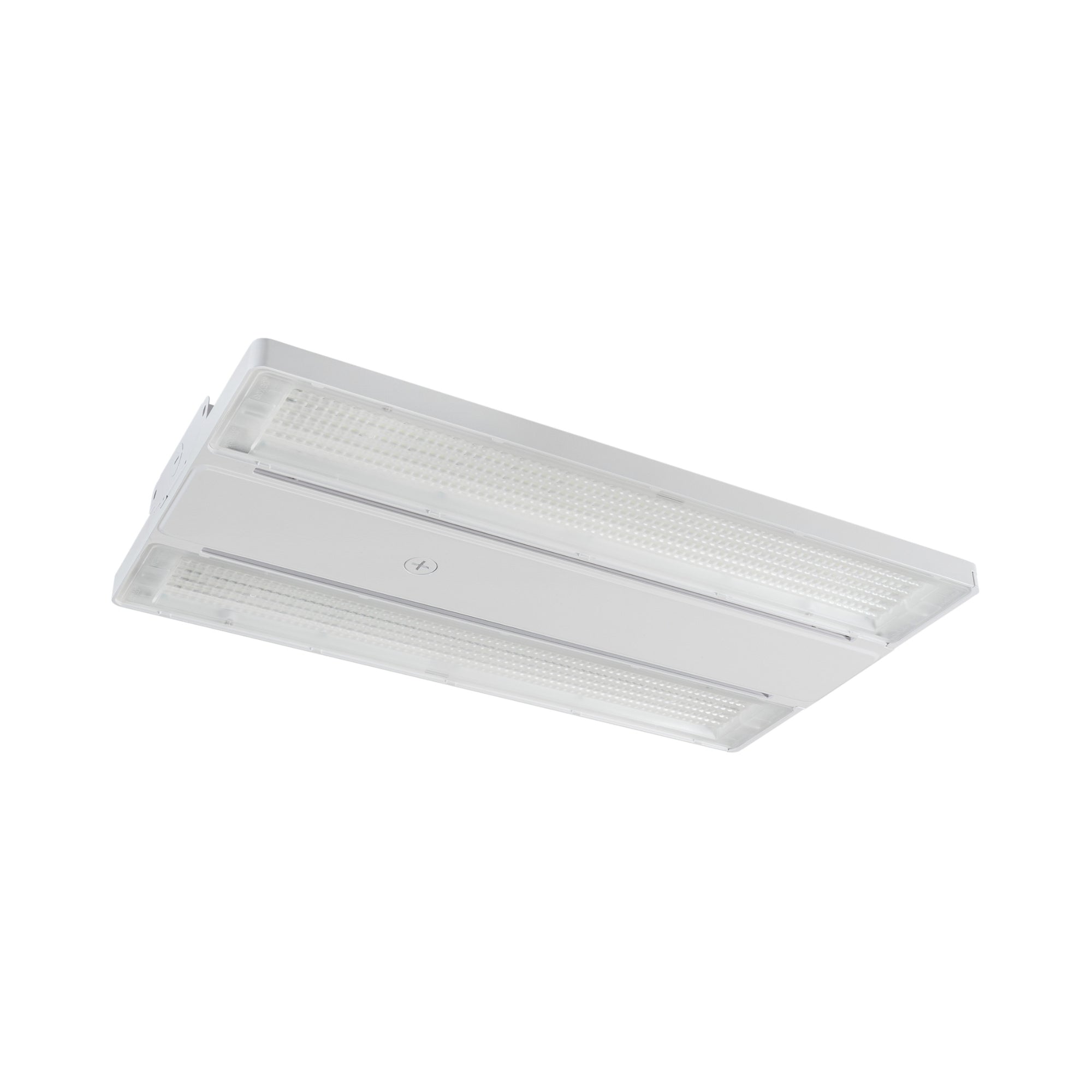 Keystone KT-HBLED95PS / KT-HBLED150PS / KT-HBLED240PS / KT-HBLED400PS XFit OpticSwap Linear High Bay, 55–400W Selectable CCT 4000K/5000K, 120-277V, Suspended Mount