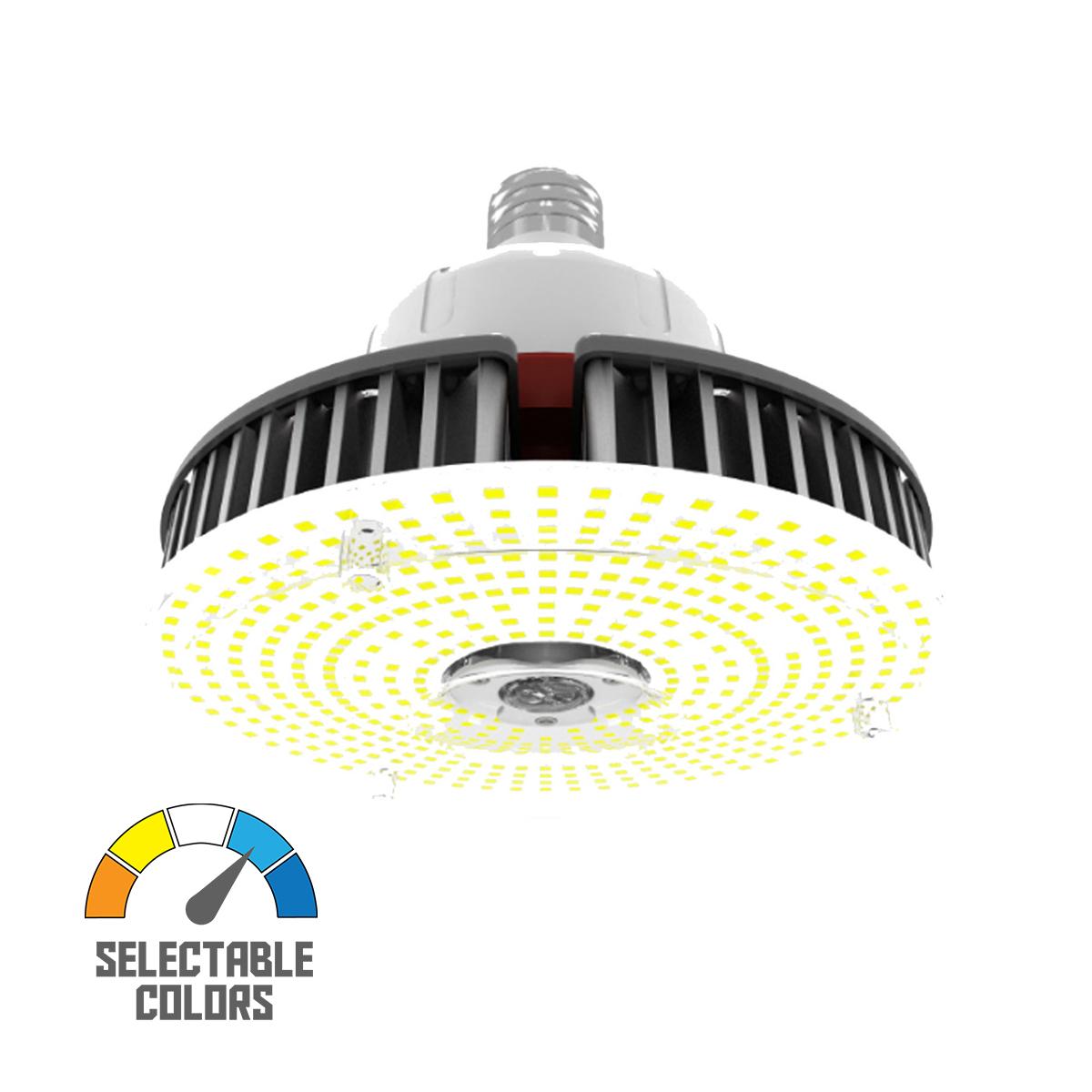 HID LED High Bay Lamp, 80W|95W|115W, 17000 Lumens, Selectable CCT, EX39 Mogul Base, 120-277V - Bees Lighting