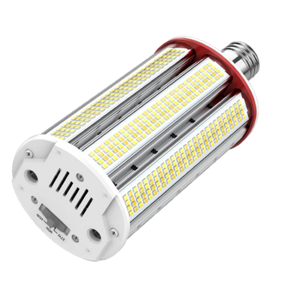 Wall Pack/Shoebox LED Retrofit Lamp, 45W, 6975 Lumens, Selectable CCT, 30K/40K/50K, E26 Base, 120-277V - Bees Lighting