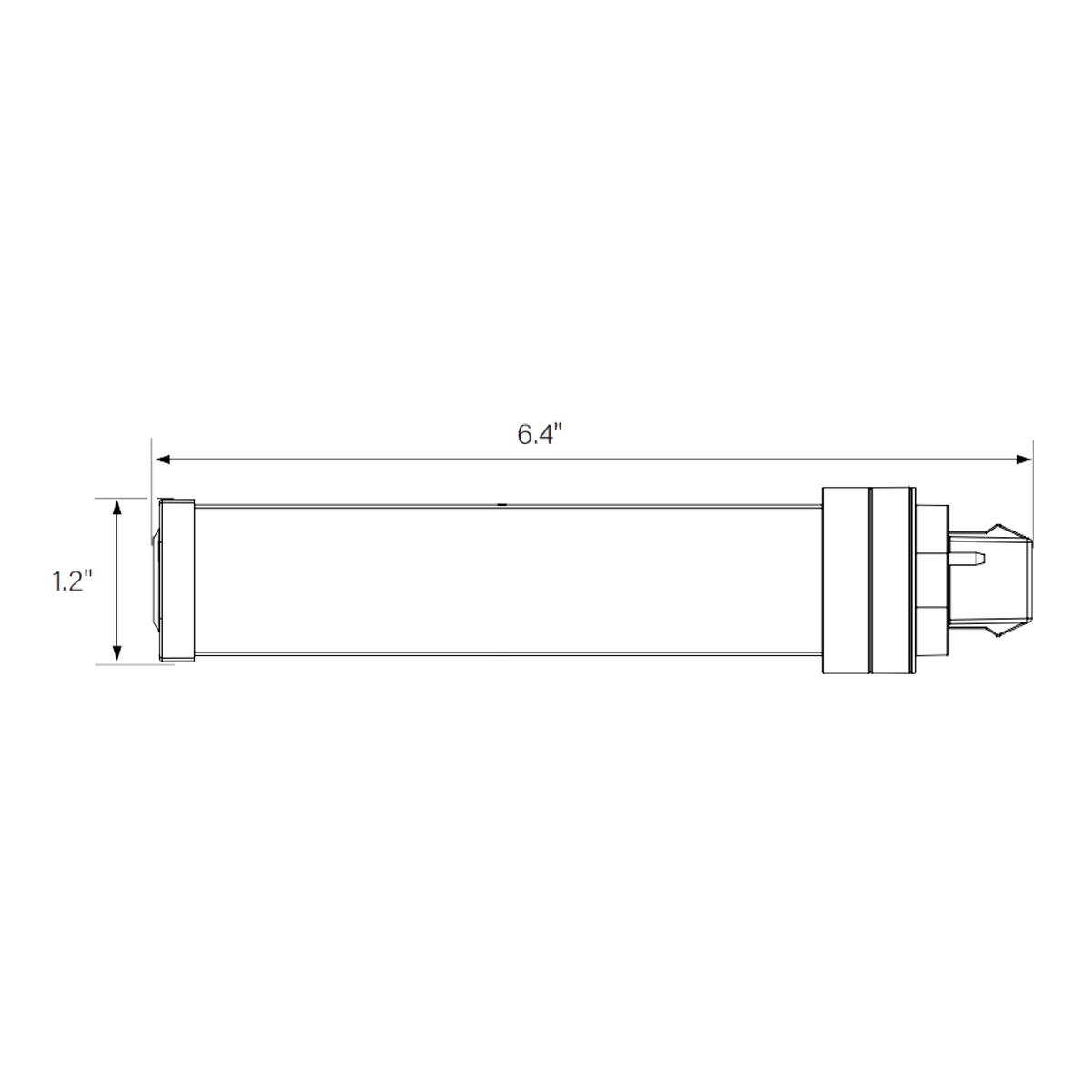2 Pin PL LED Bulb, 9W, 1050 Lumens, Ballast Bypass, 30K|35K|40K, G24d Base - Bees Lighting