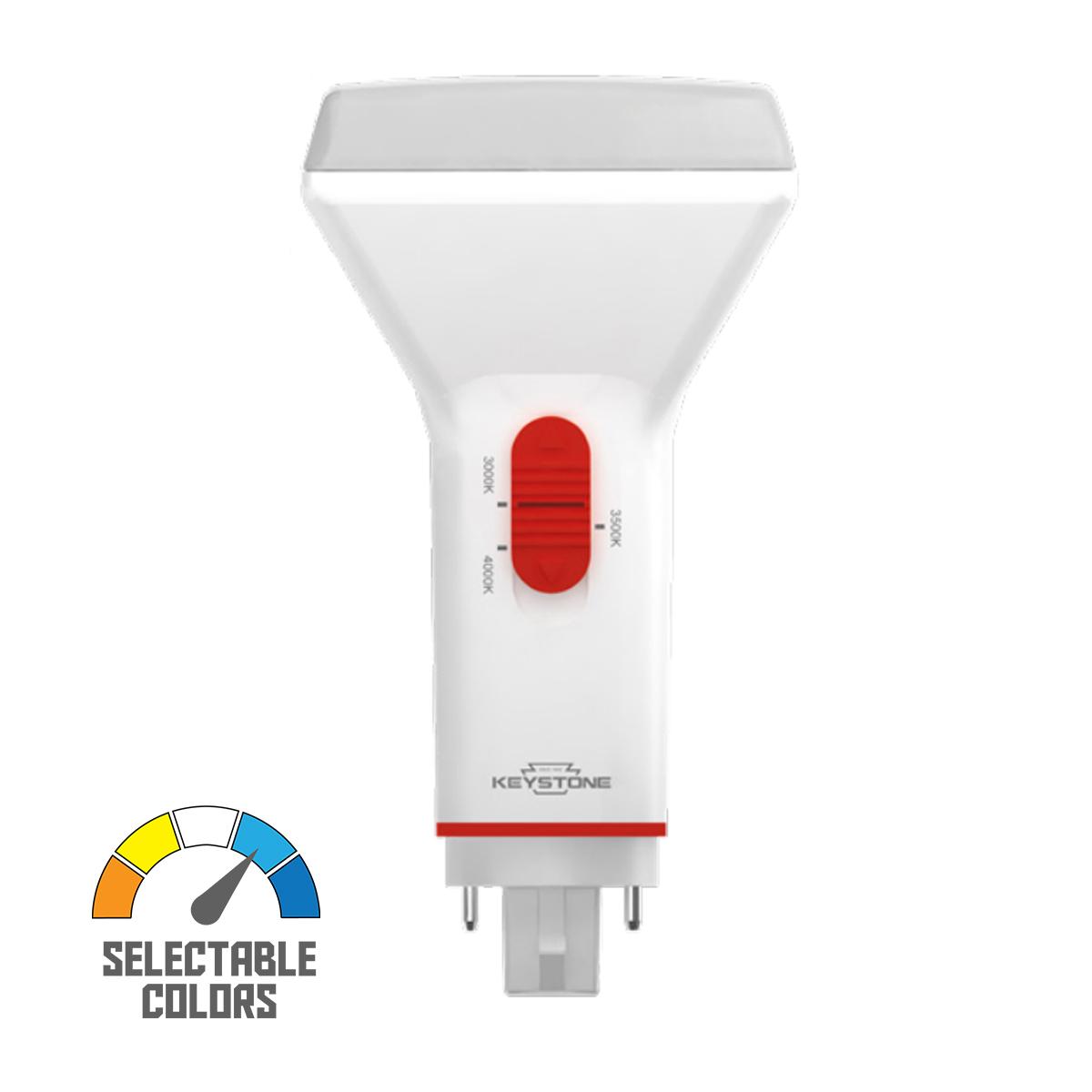 2 Pin PL LED Bulb, 9W, 1150 Lumens, Ballast Bypass, 27K|40K|50K, G24d Base