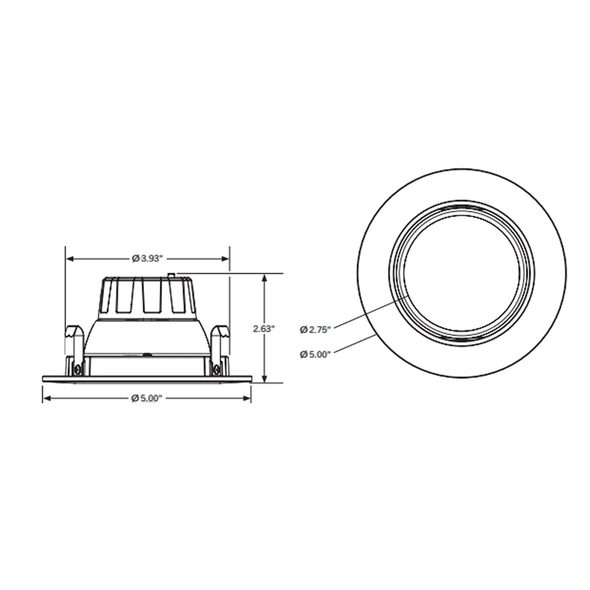 Aviva Gimbal 4" LED Recessed Can Light, 8 Watts, 800 Lumens, 27K|30K|35K|40K|50K - Bees Lighting