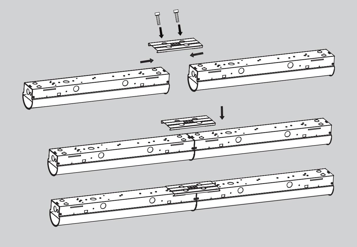 Linking Surface Mounting Kit For Micro Strips Fixtures