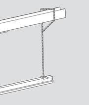 V-Hook And Chain Mounting Kit For Micro Strips Fixtures - Bees Lighting