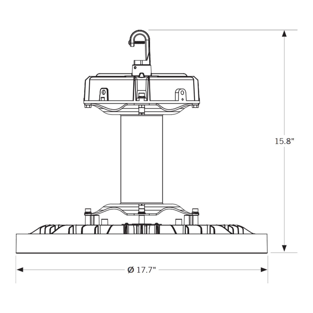Industrial LED High Bay Light, 400W, 60000 Lumens, 4000K/5000K, 120-277V - Bees Lighting