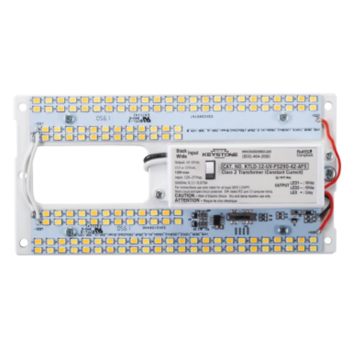 LED Rectangular Kit, 12 Watt, 1650 Lumens, Selectable CCT 30K/35K/40K/50K, 120-277V
