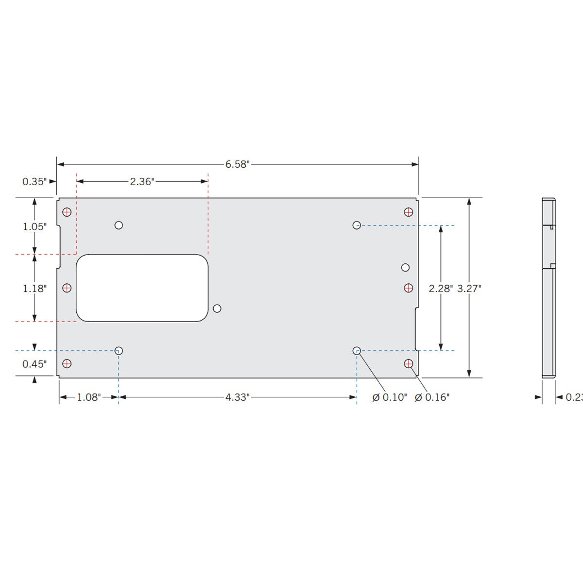 LED Rectangular Kit, 12 Watt, 1650 Lumens, Selectable CCT 30K/35K/40K/50K, 120-277V - Bees Lighting