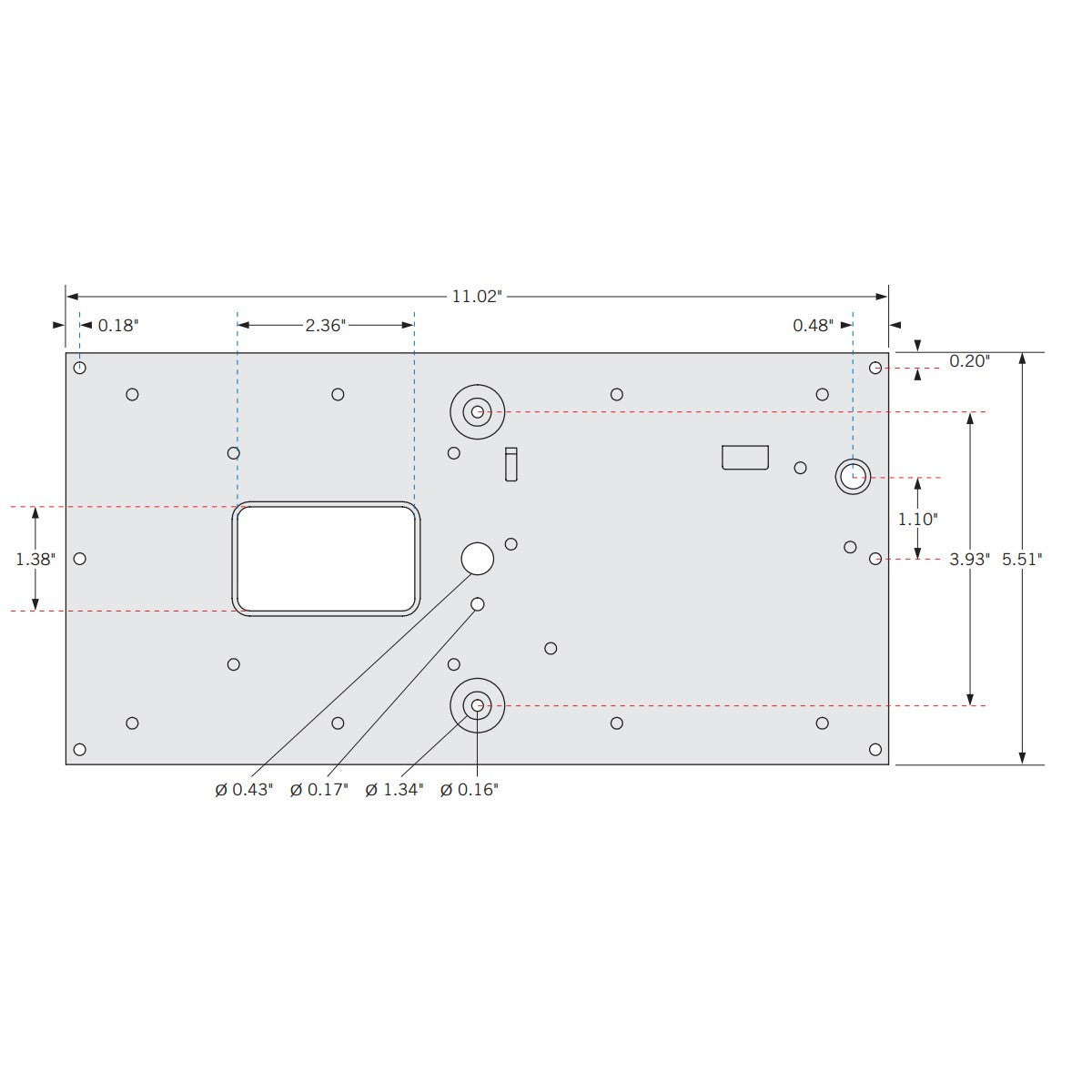 LED Rectangular Kit, 30 Watt, 4200 Lumens, Selectable CCT 30K/35K/40K/50K, 0-10V Control Dimming, 120-277V - Bees Lighting