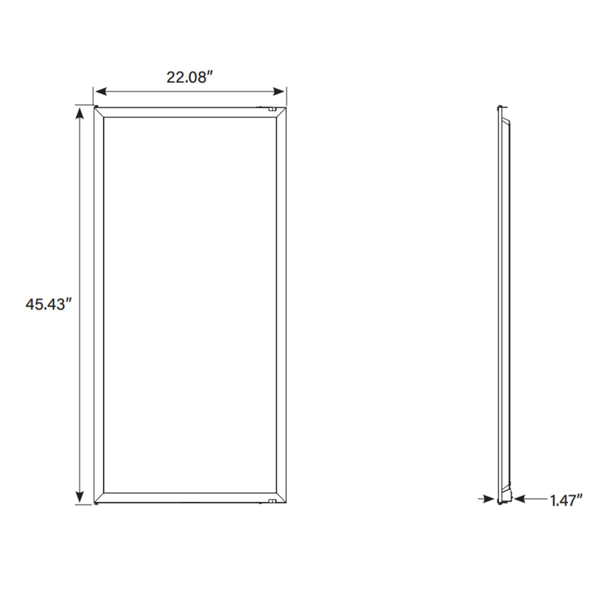 2x4 LED Back-Lit Panel Retrofit Kit, 30/35/45W, 5000 Lumens, 35K/40K/50K, 120-277V - Bees Lighting