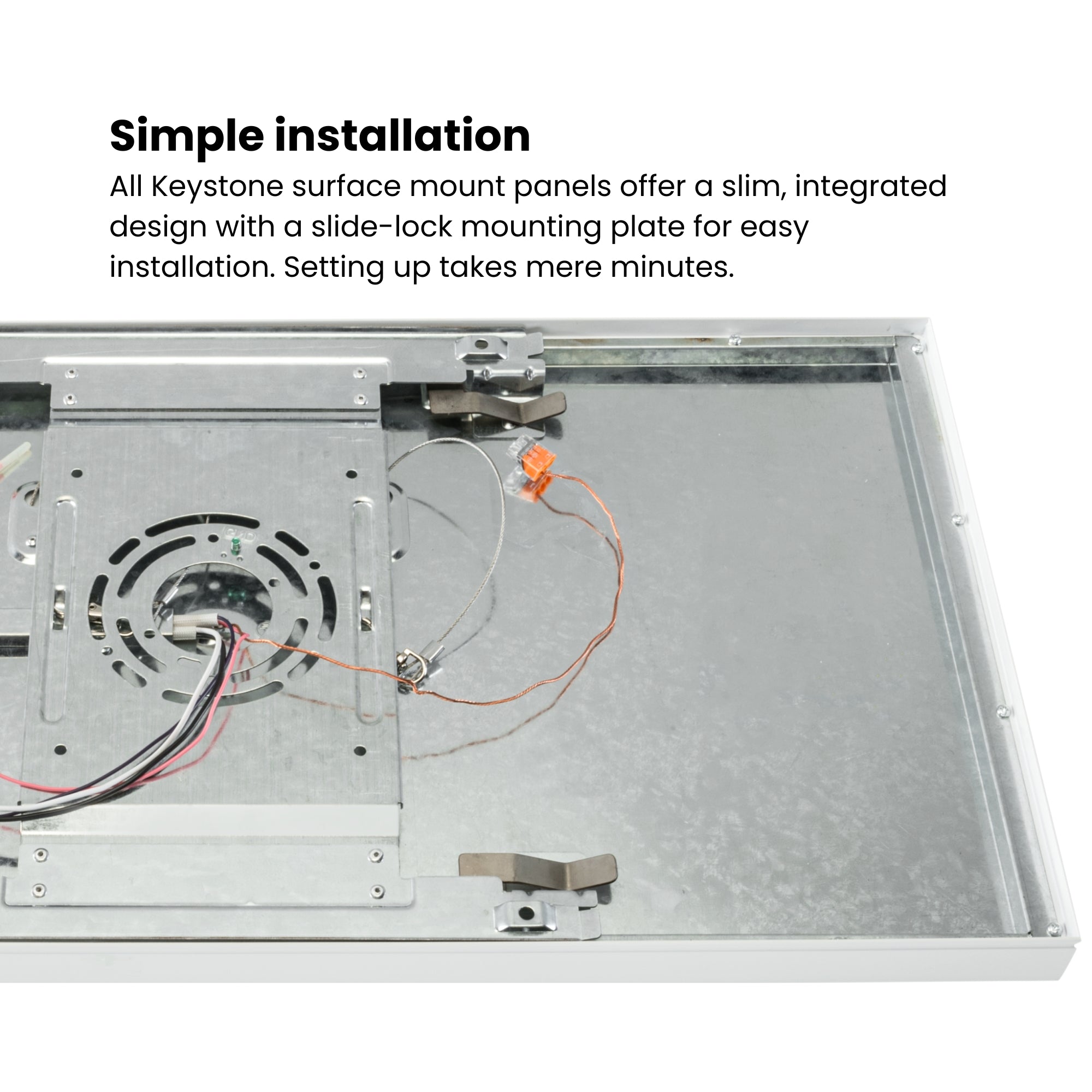 2x2 LED Surface Mount Panel, 44W, 4150 Lumens, Selectable CCT, 120-277V