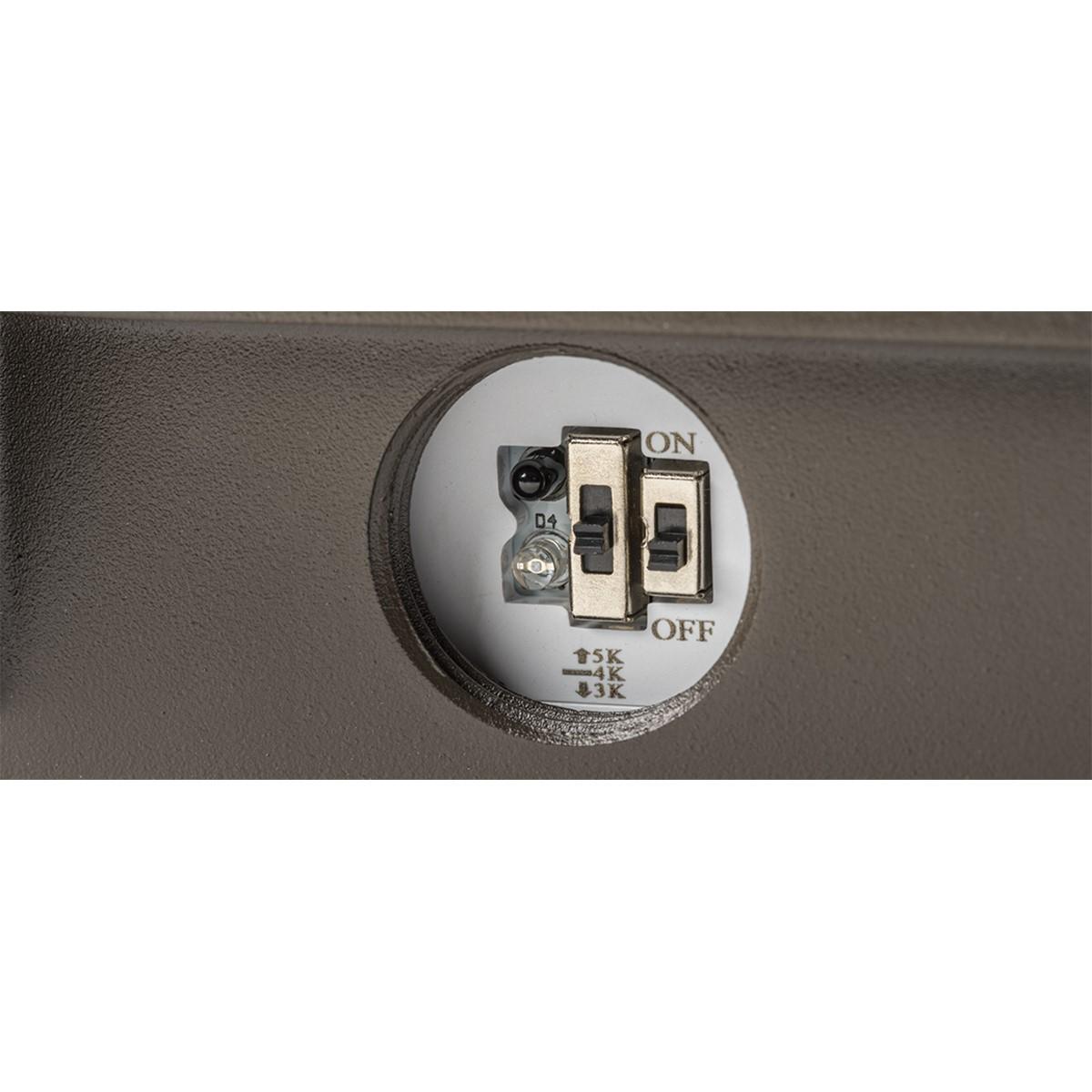 Slim LED Wall Pack, 17100 Lumens, 80|100|120W, 30K|40K|50K, On|Off Photocell, 120-277V - Bees Lighting